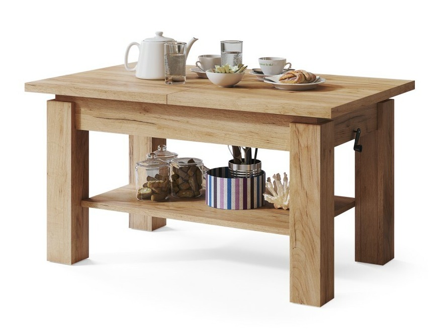 Sklopivi stolić za kavu Glendale 100 (Obrt zlatni hrast)