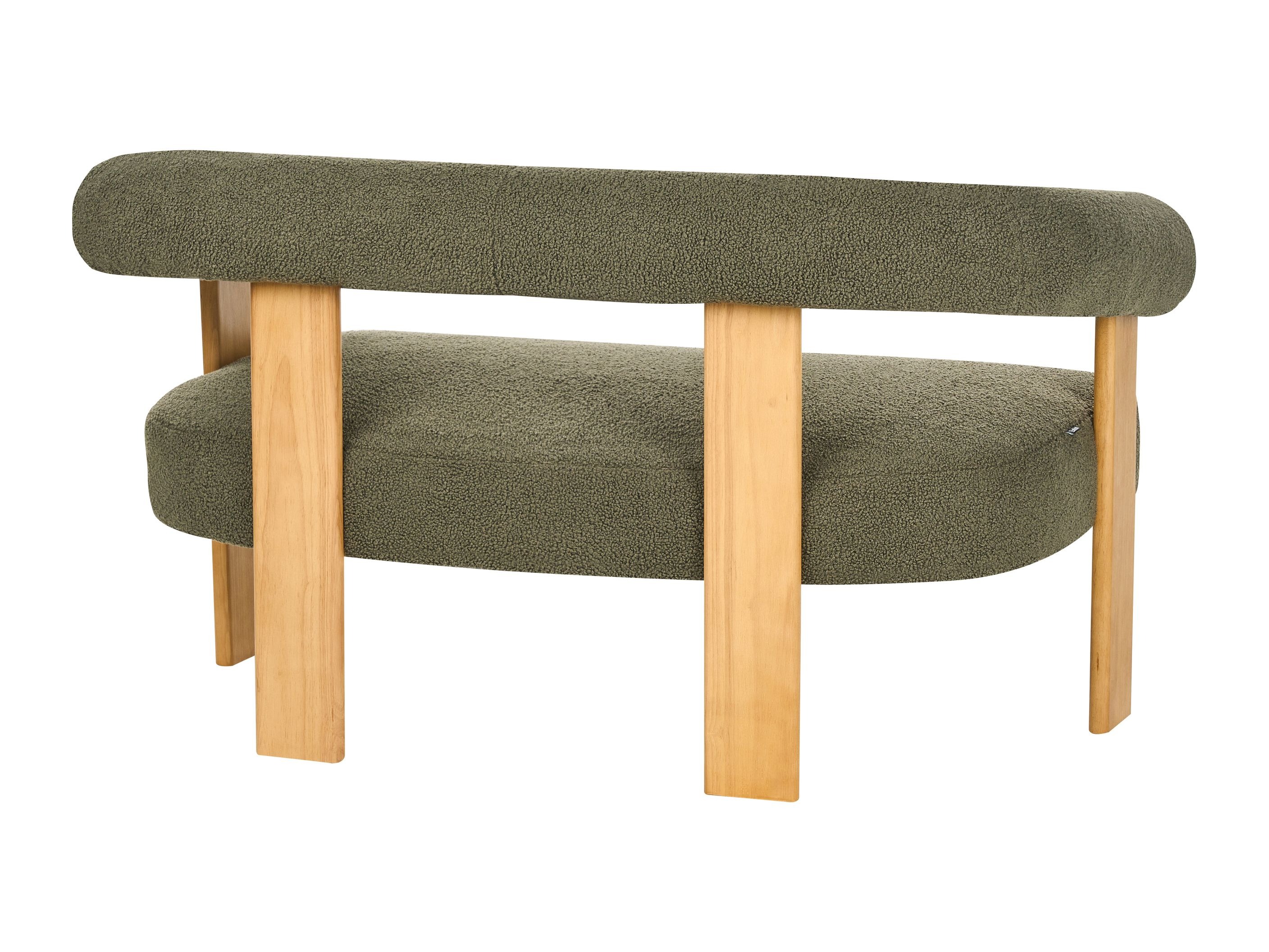 Tapecirani namještaj Berwyn 2710 (Zelena + Svijetlo drvo)