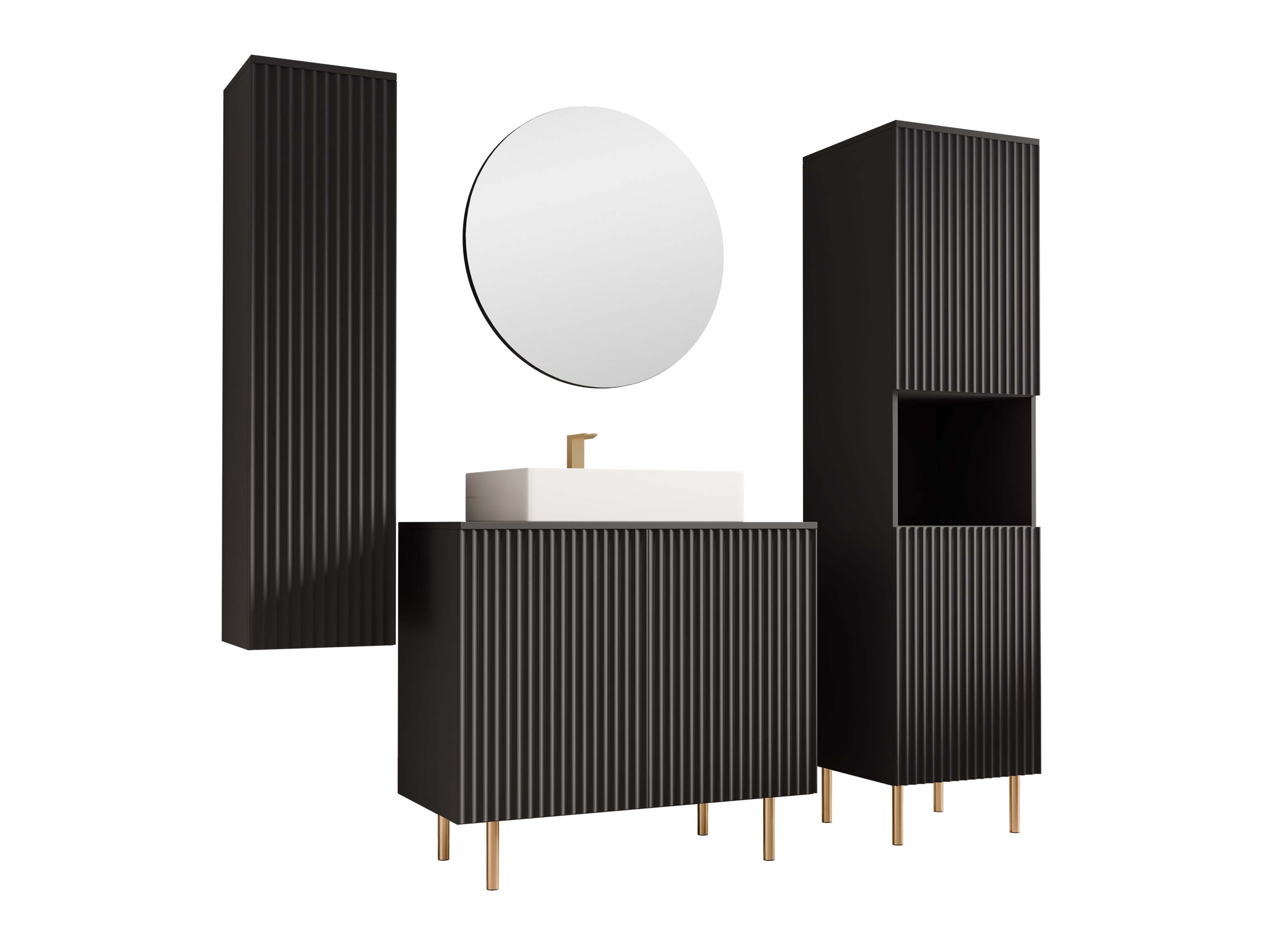 Kupaonski namještaj Virdomi 113 (Crna)