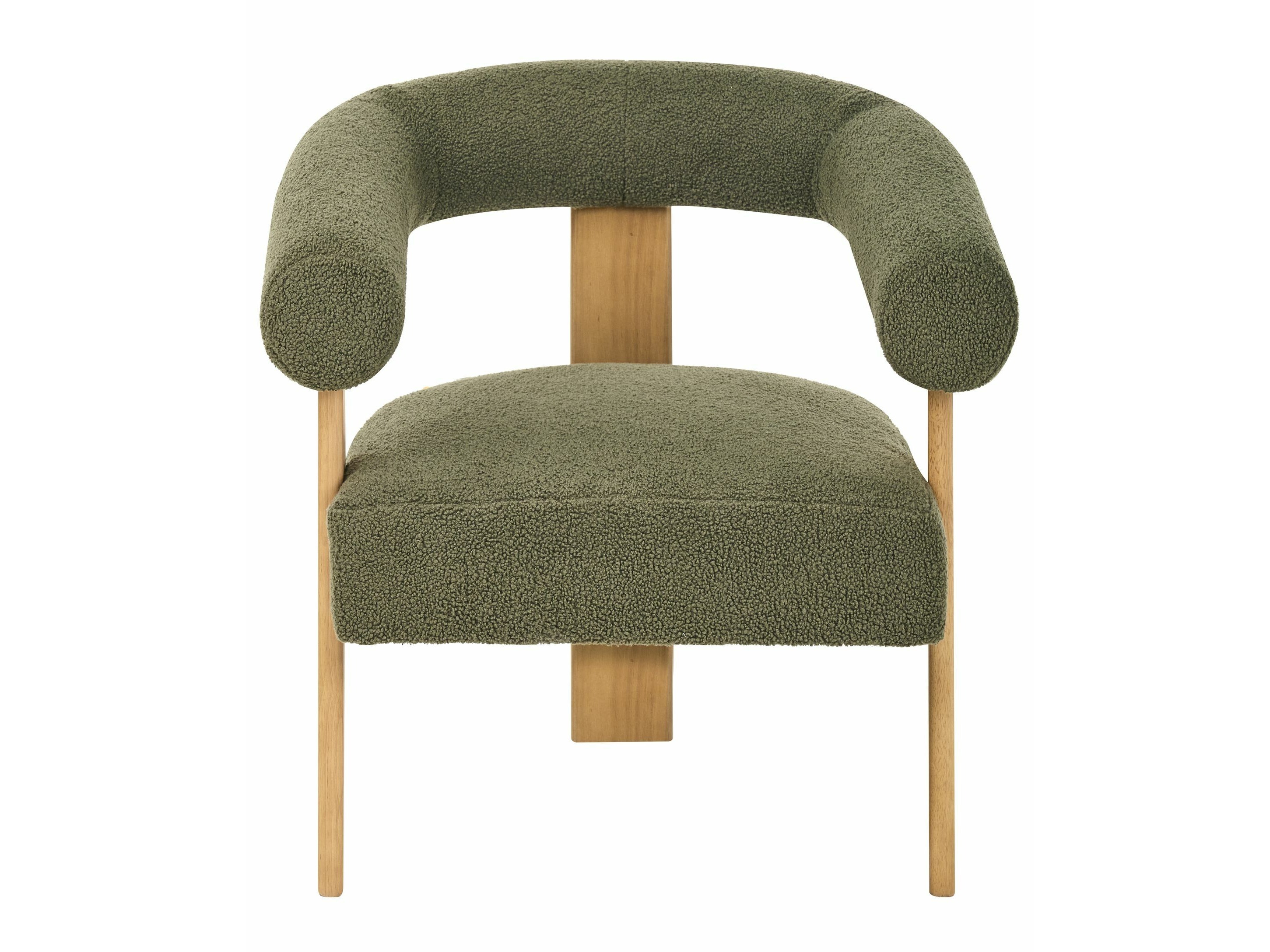 Tapecirani namještaj Berwyn 2710 (Zelena + Svijetlo drvo)