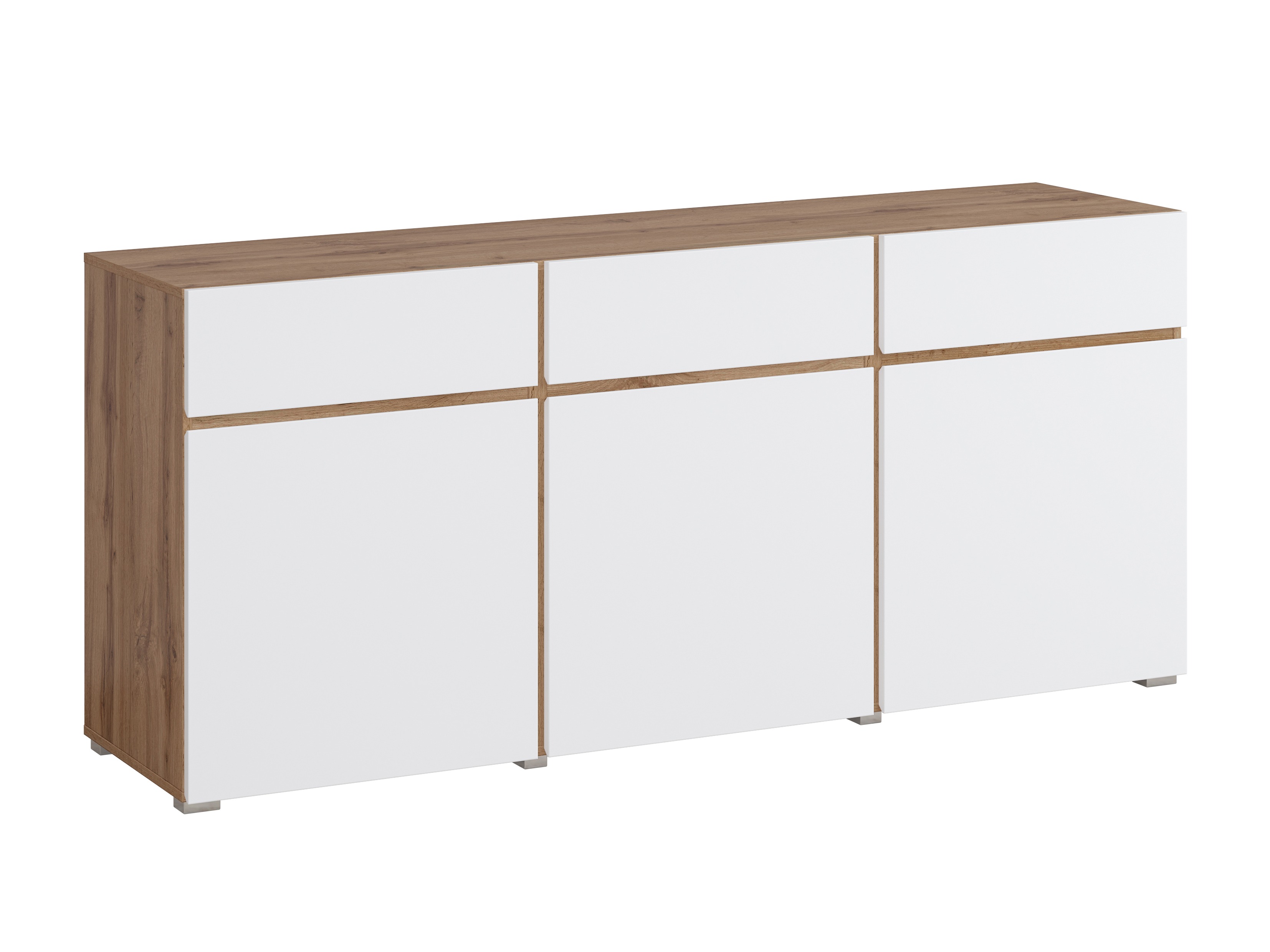 Komoda Alfere 103 (Hrast Wotan + Bijela)