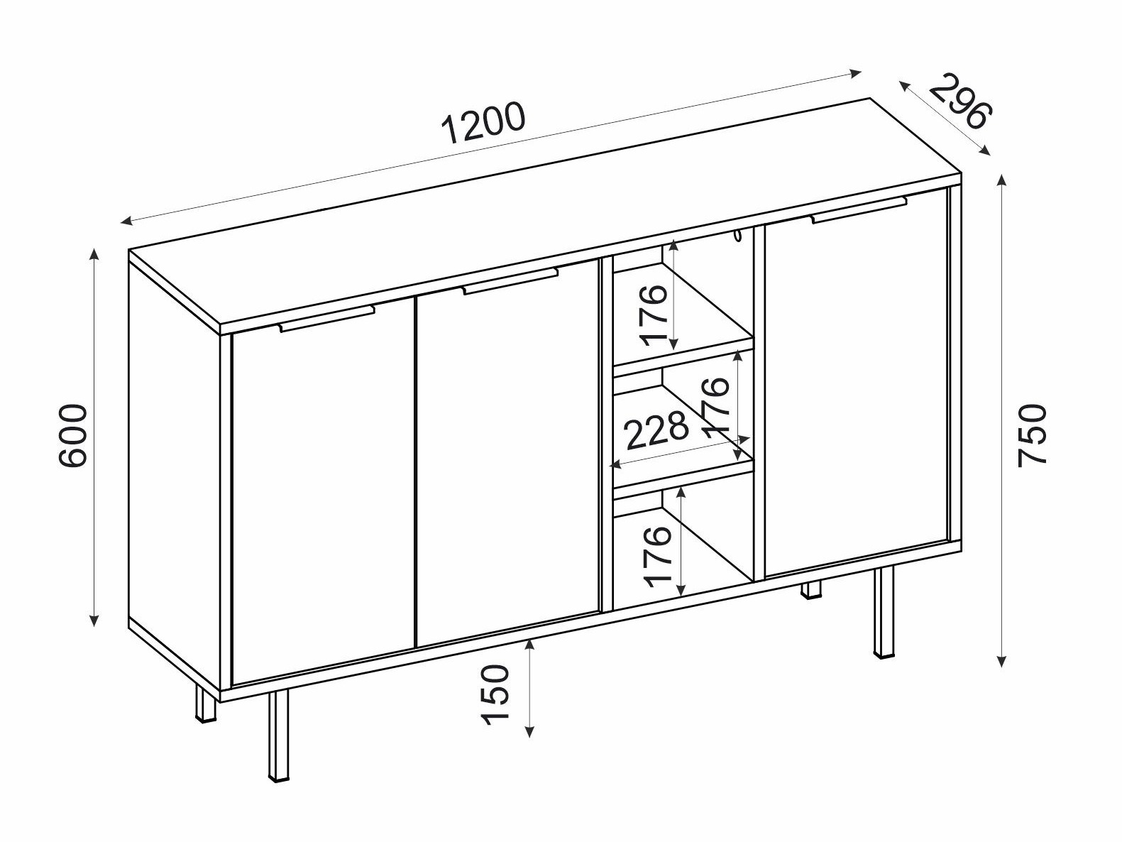Ormarić Kailua 2563