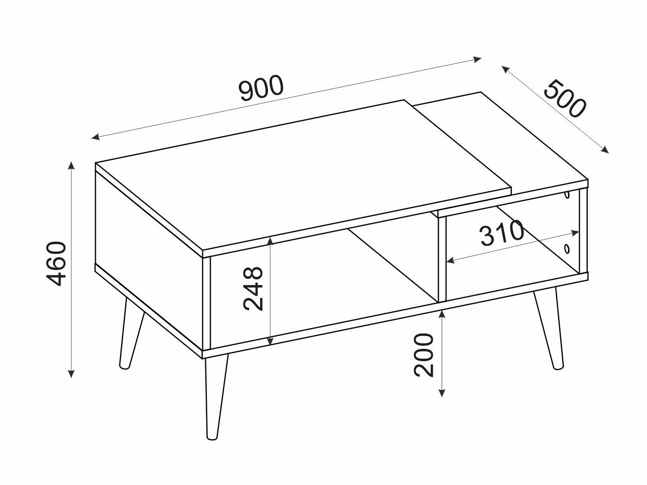 Stolić za kavu Kailua 2562