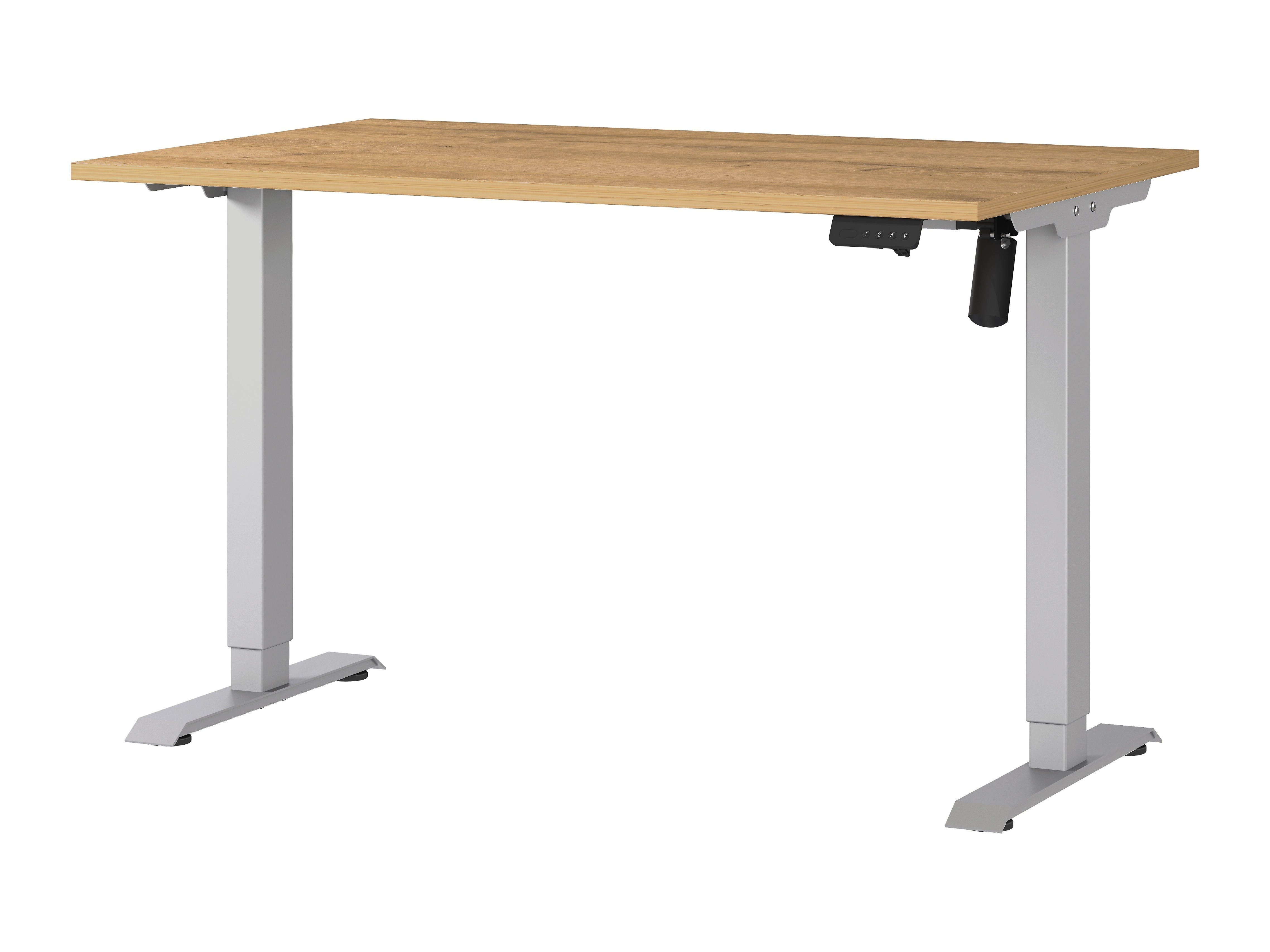 Radni stol podesiv po visini Lartesi 115 (Hrast Grandson + Srebrna)