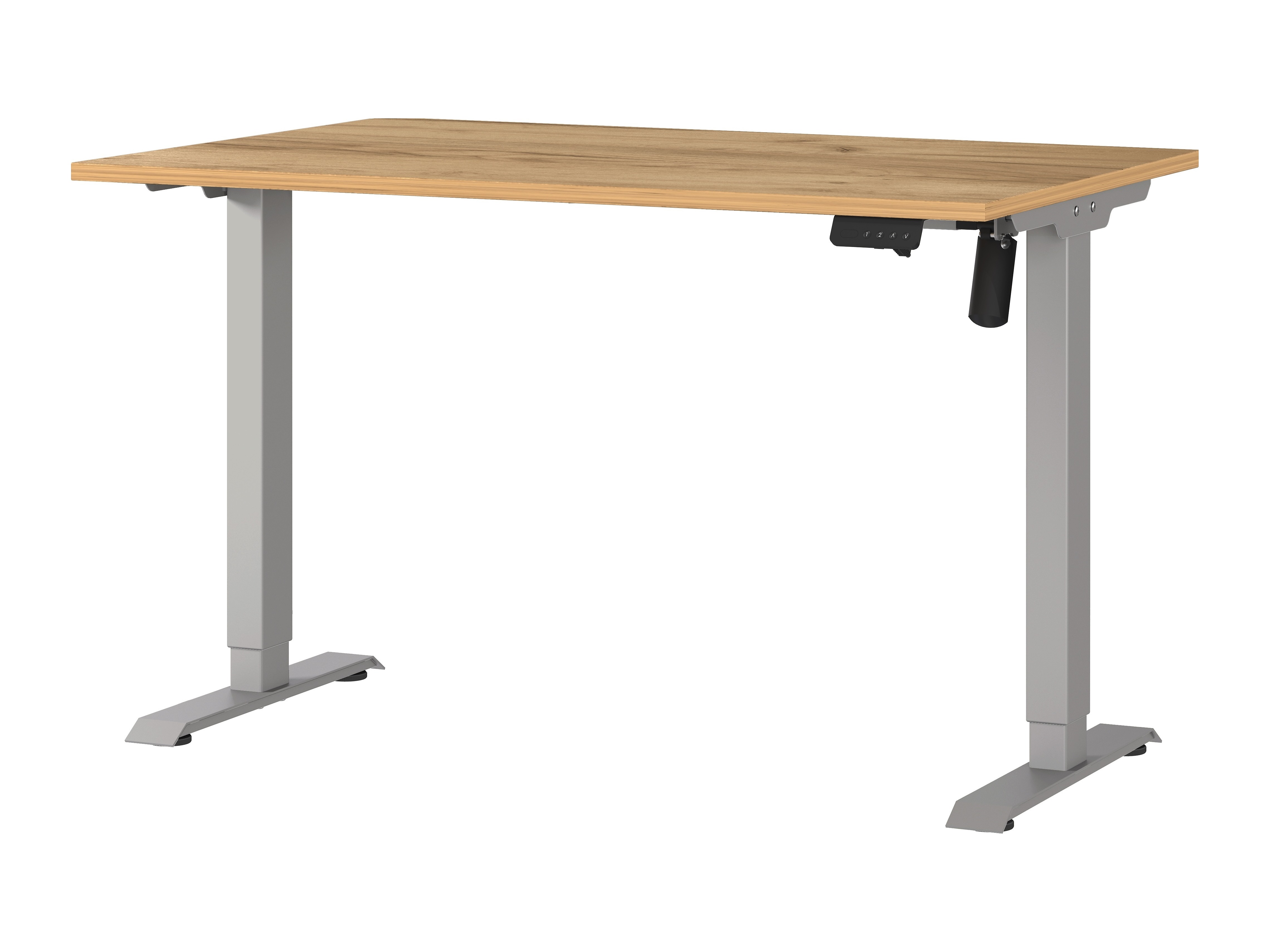 Radni stol podesiv po visini Lartesi 115 (Navarra hrast + Srebro)