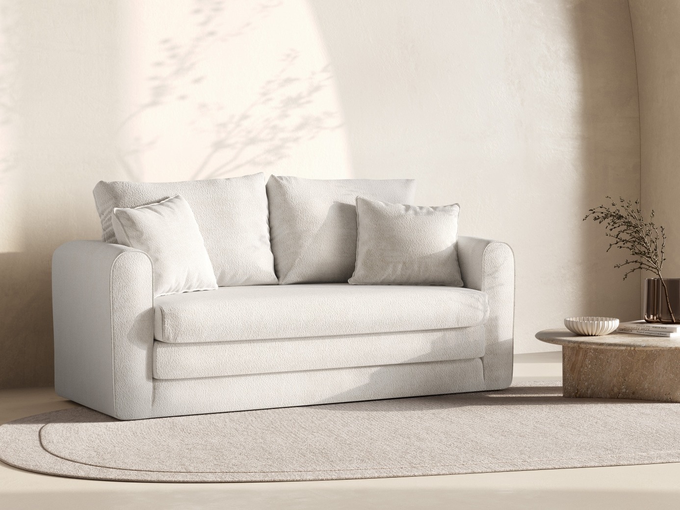 Kauč na razvlačenje Beckley 101 (Coral 65)