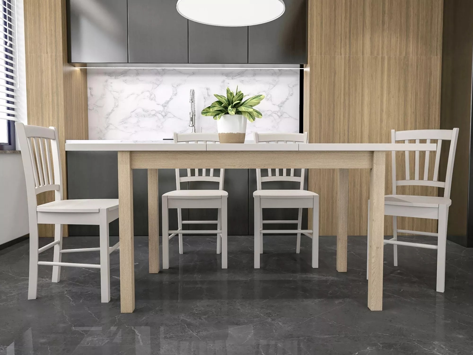 Stol Detroit 781 (Kašmir + Hrast)