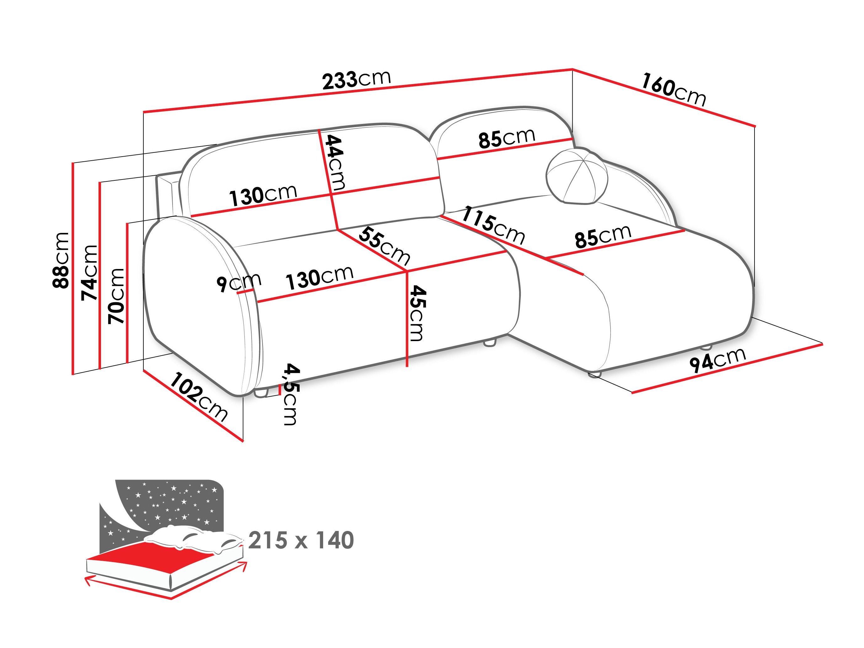 Kutna garnitura Columbus 249 (Sereno 684)