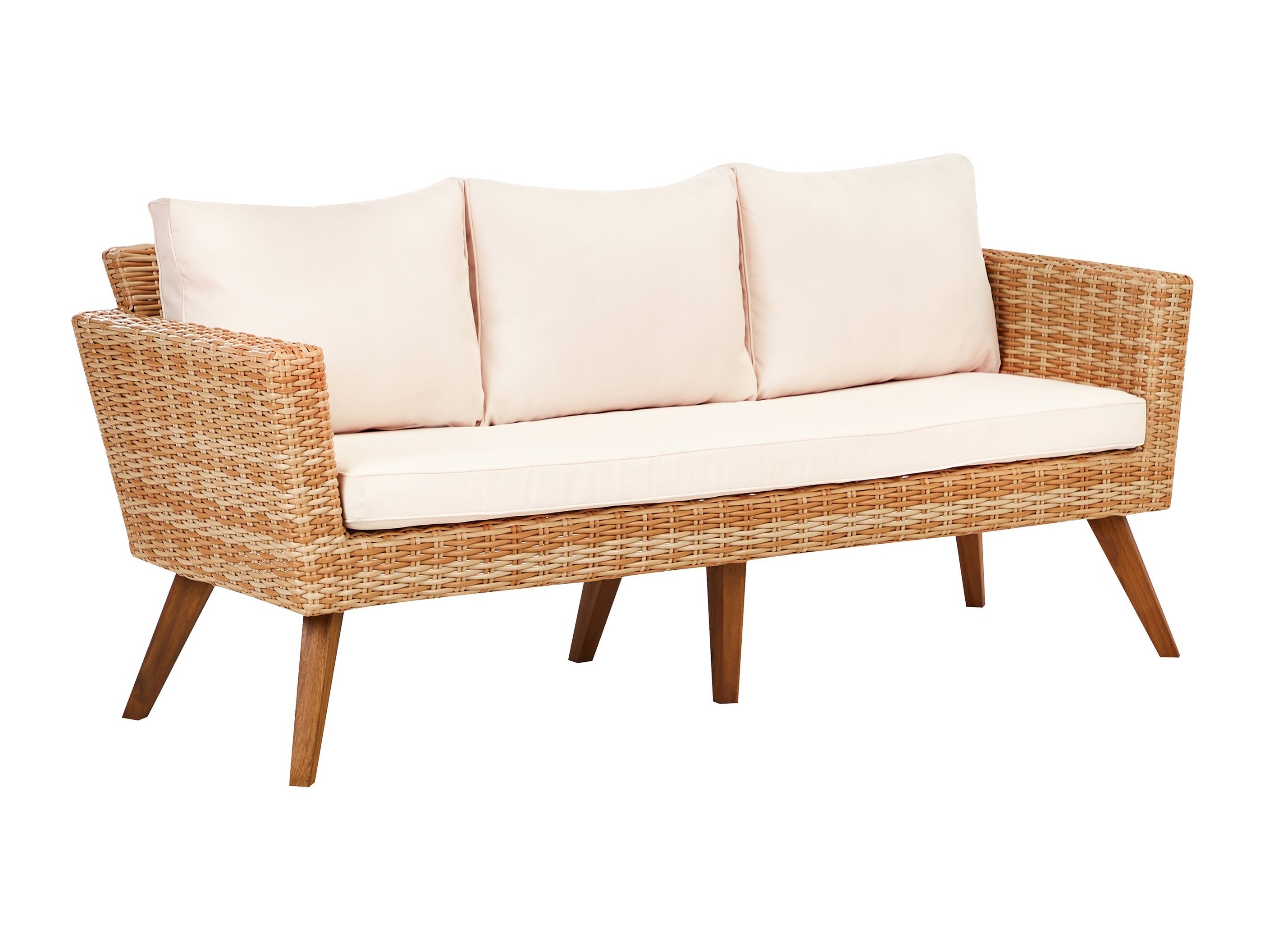 Set vrtnog namještaja Berwyn 2712 (Svijetlo smeđa + Bijela)