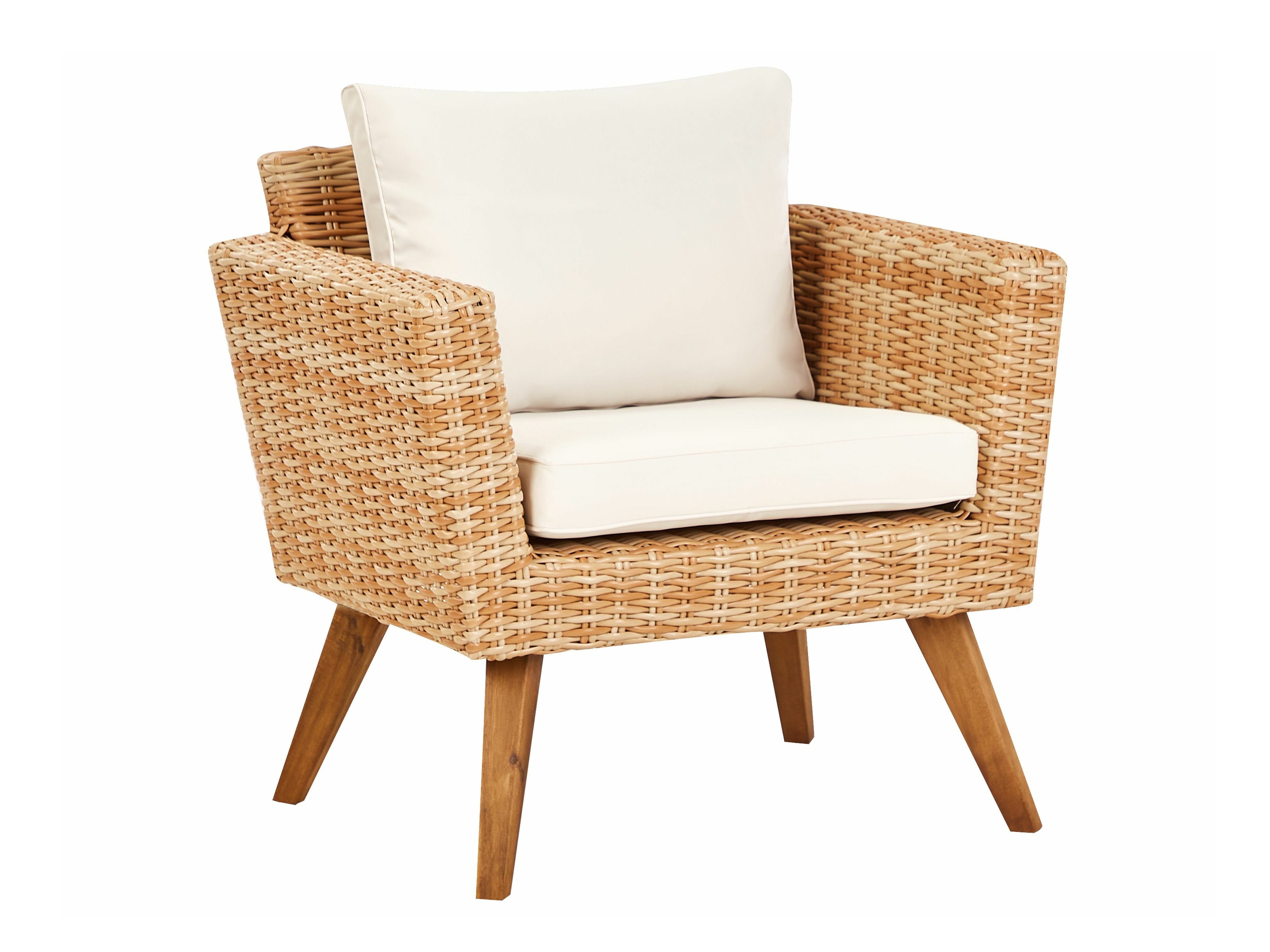 Set vrtnog namještaja Berwyn 2712 (Svijetlo smeđa + Bijela)