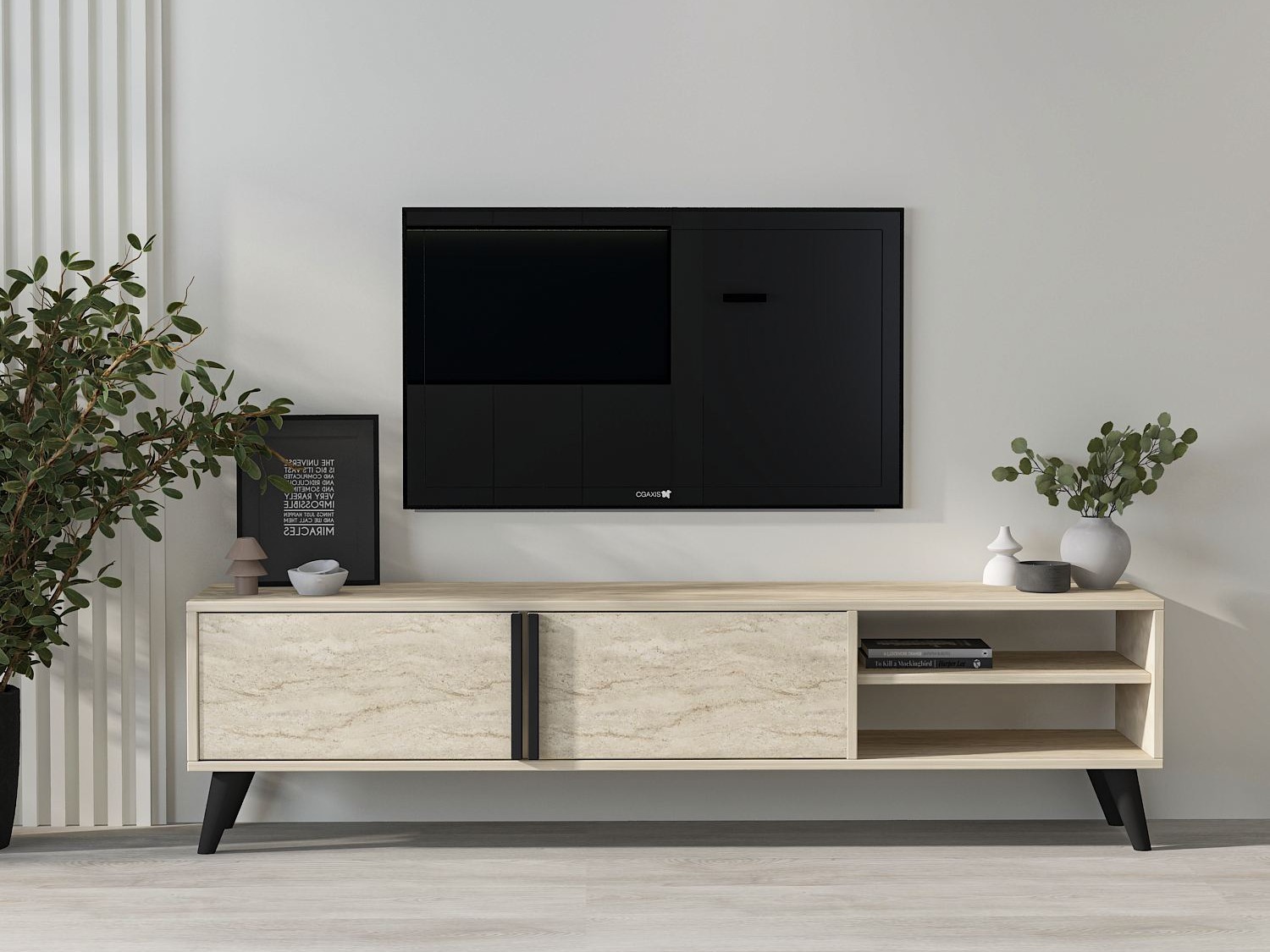 TV stol Kailua 2576 (Svijetla Travertine)