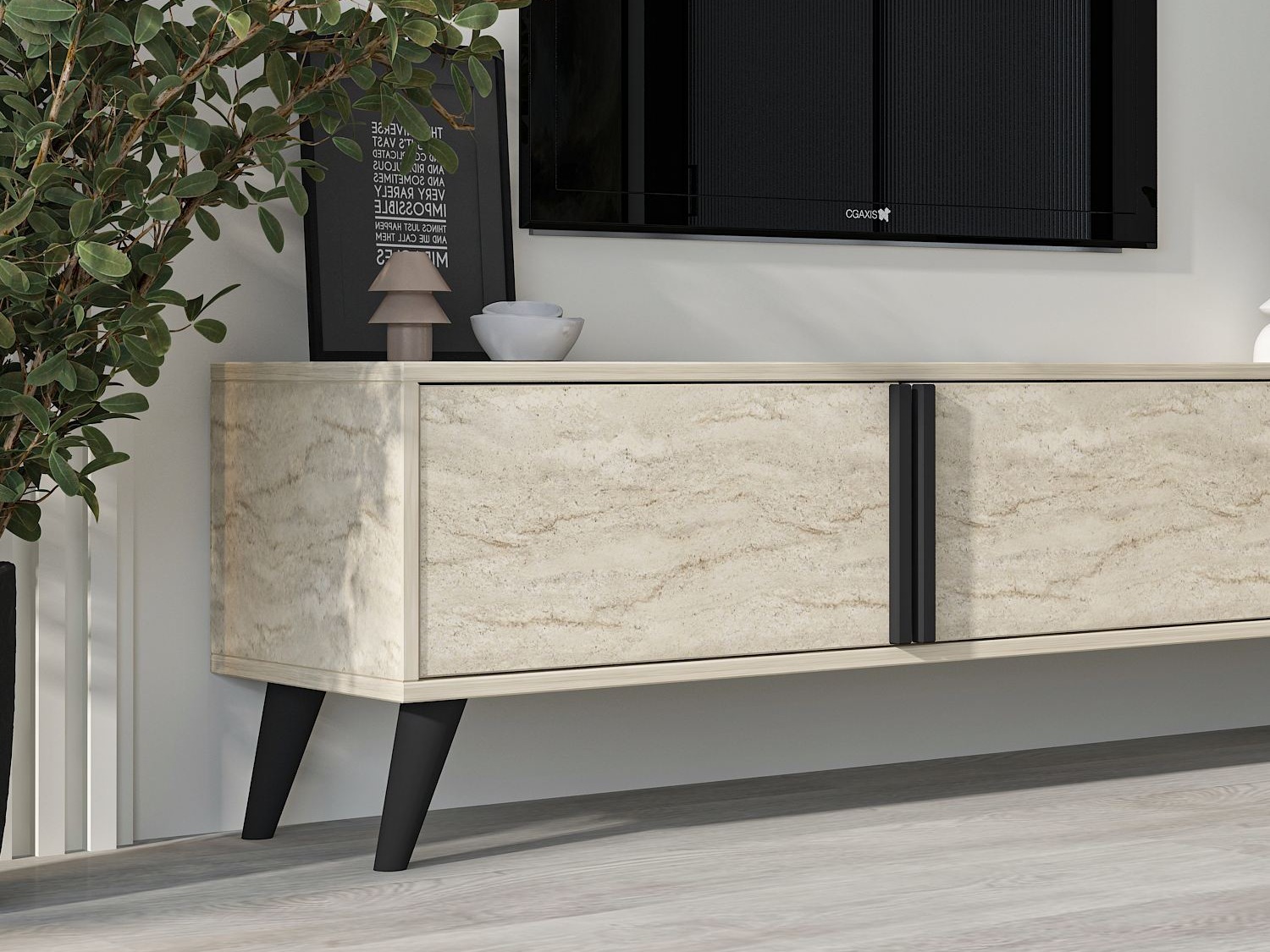 TV stol Kailua 2576 (Svijetla Travertine)