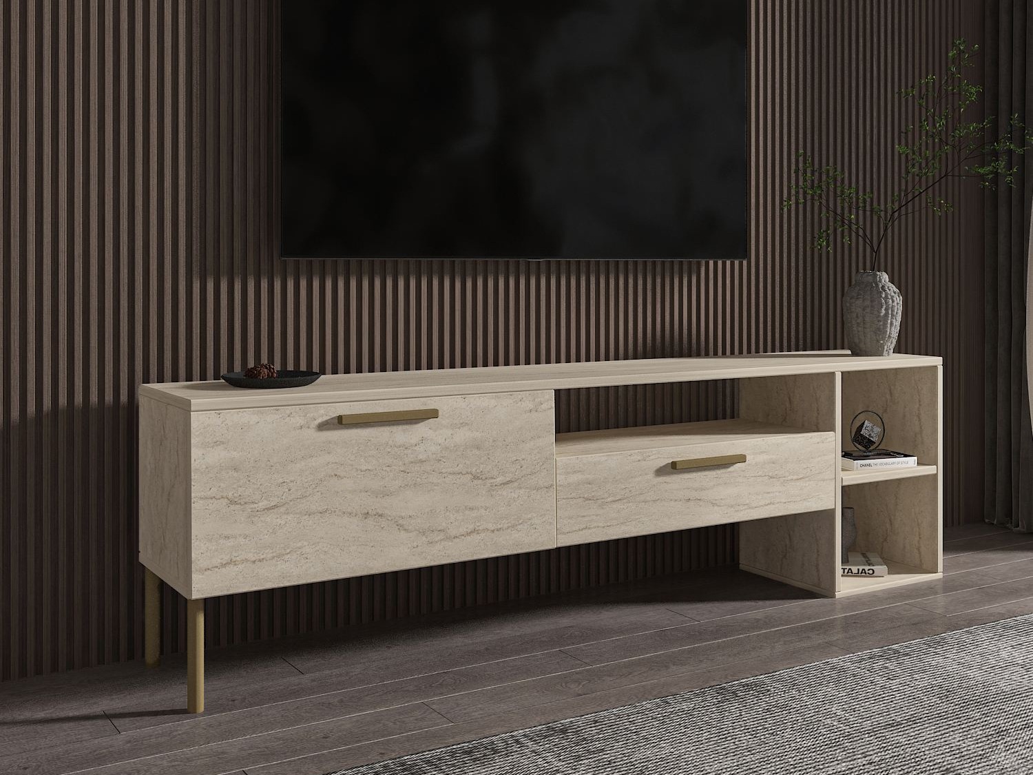 TV stol Kailua 2579 (Svijetla Travertine)