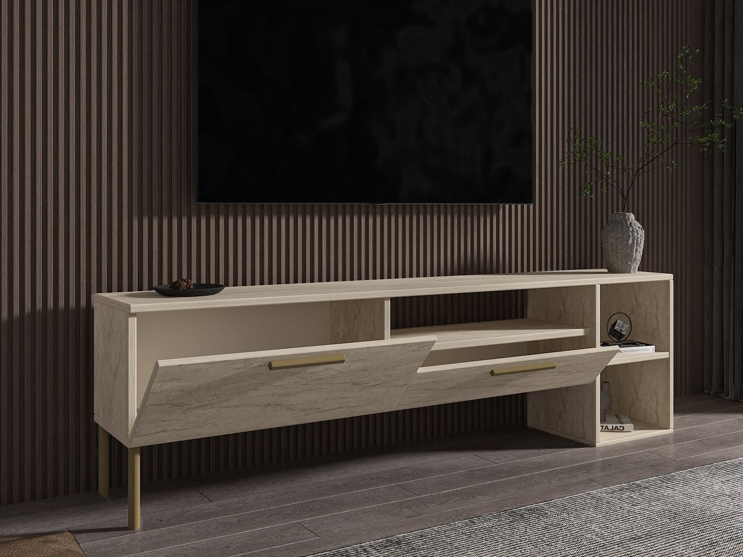 TV stol Kailua 2579 (Svijetla Travertine)