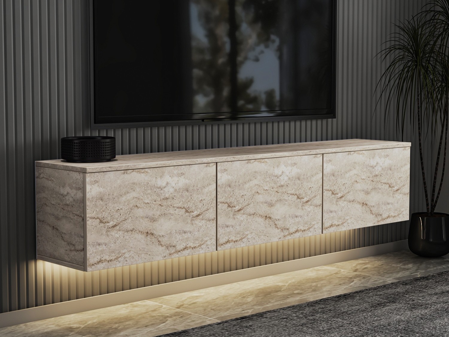 TV stol Kailua 408 (Svijetli travertin)