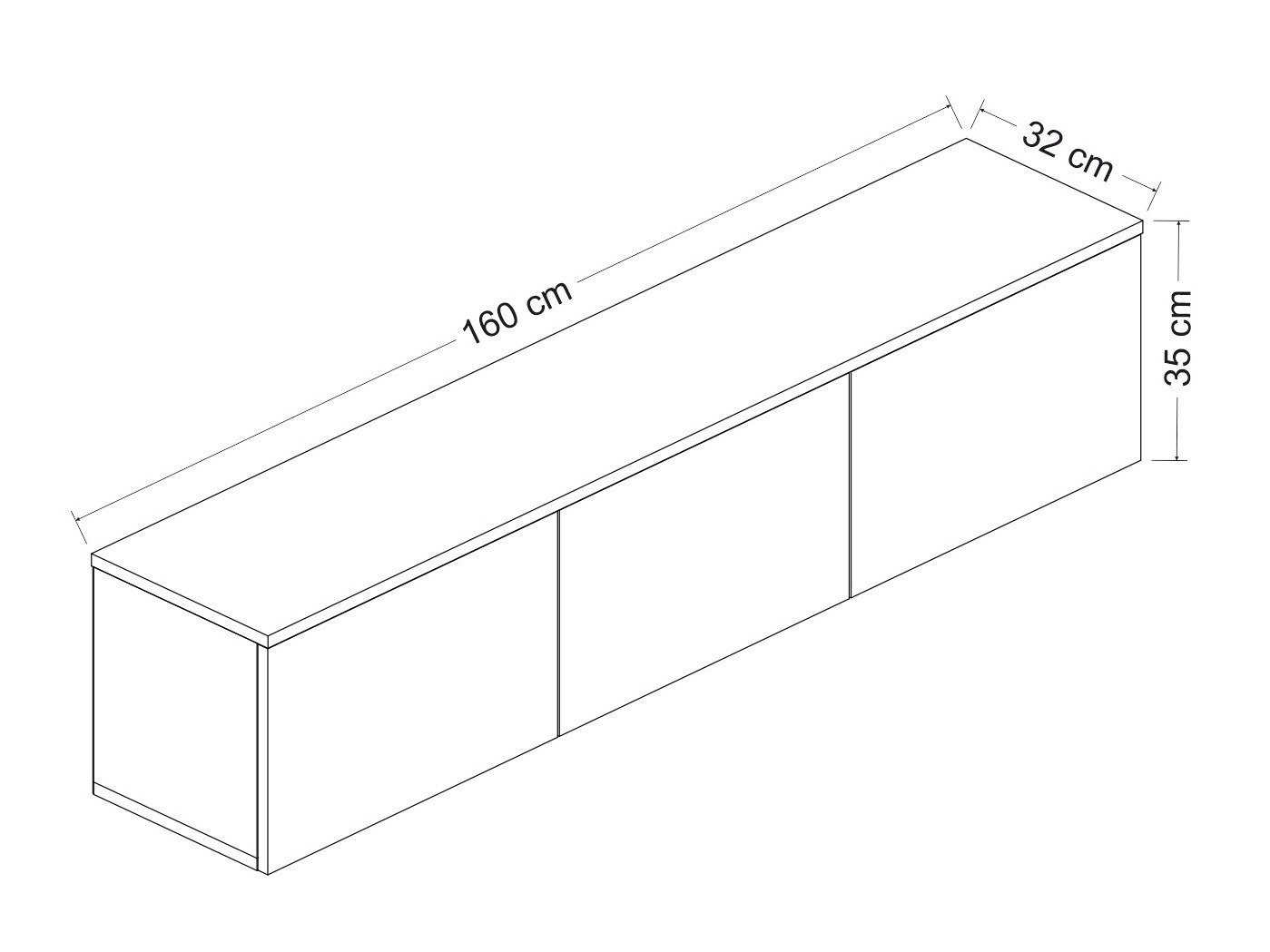TV stol Kailua 408 (Svijetli travertin)