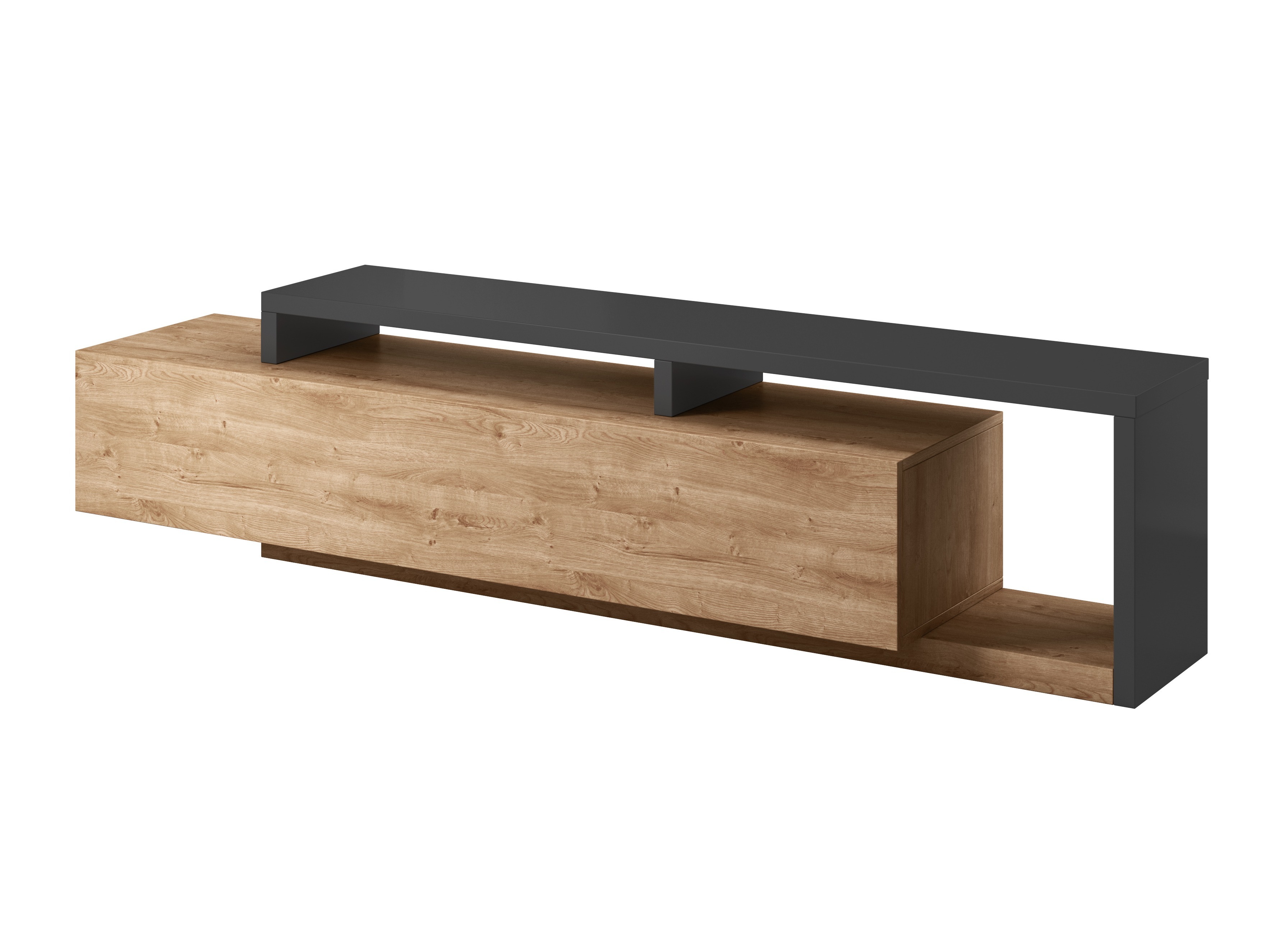 TV stol Lutiva 103 (Antracit + Ribbec hrast)