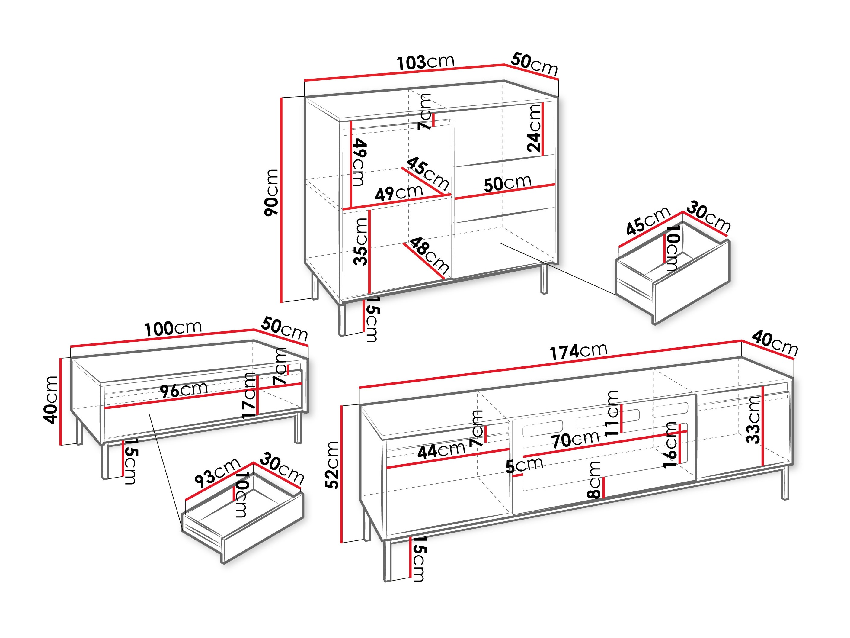Dnevni boravak Comfivo Delruva 110 (Kašmir)