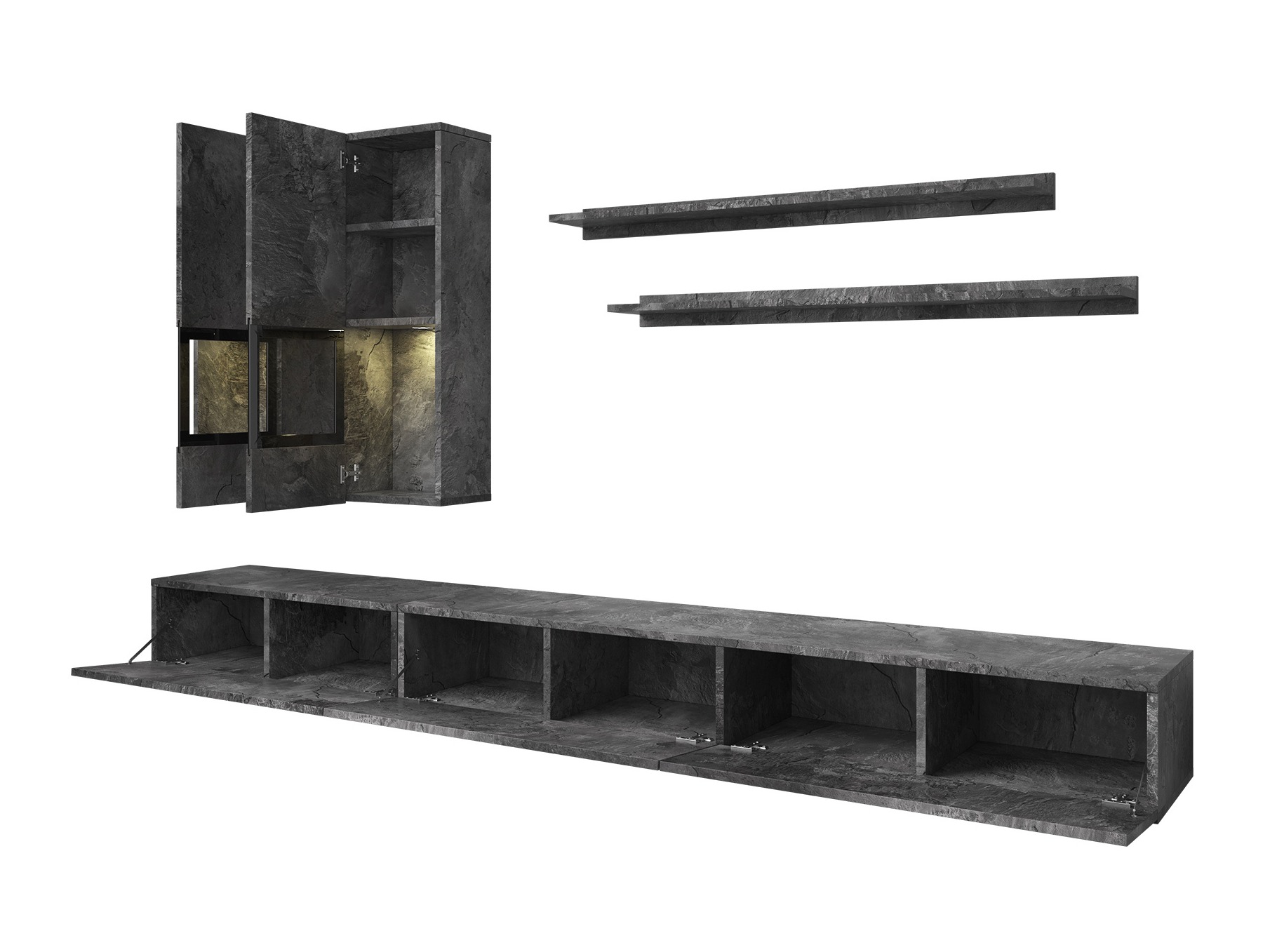 Dnevni boravak Serodeu 100 (Tamni beton)