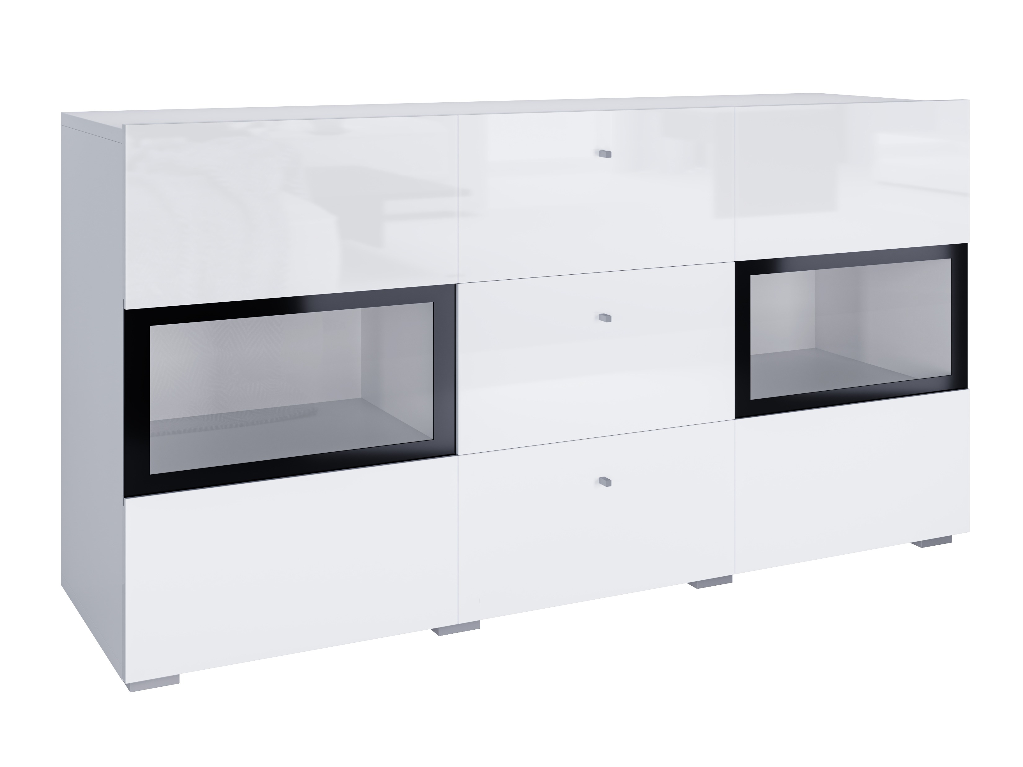 Komoda Serodeu 101 (Bijela + Sjajno bijela)