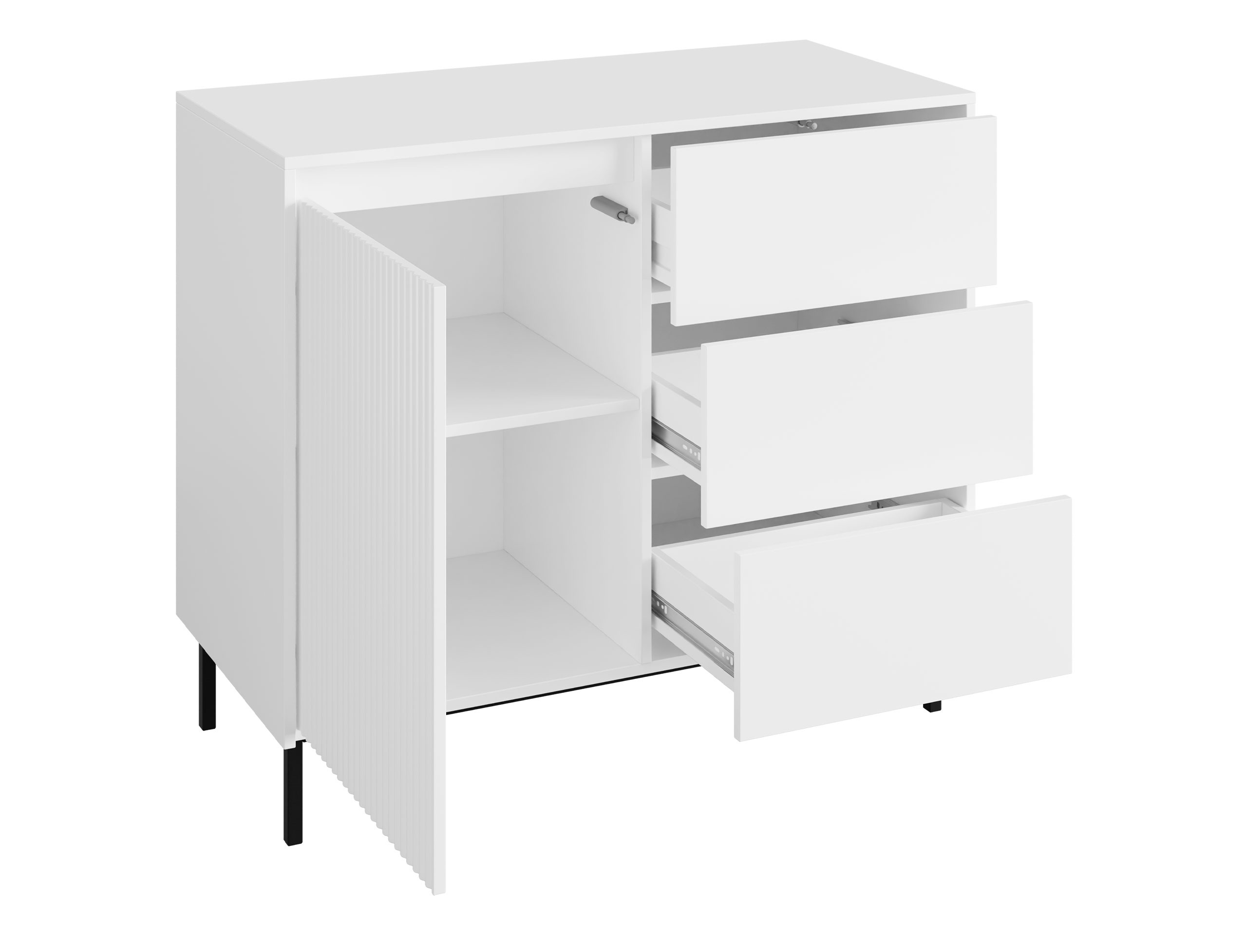 Set za dnevni boravak Comfivo Delruva IV (Crna)