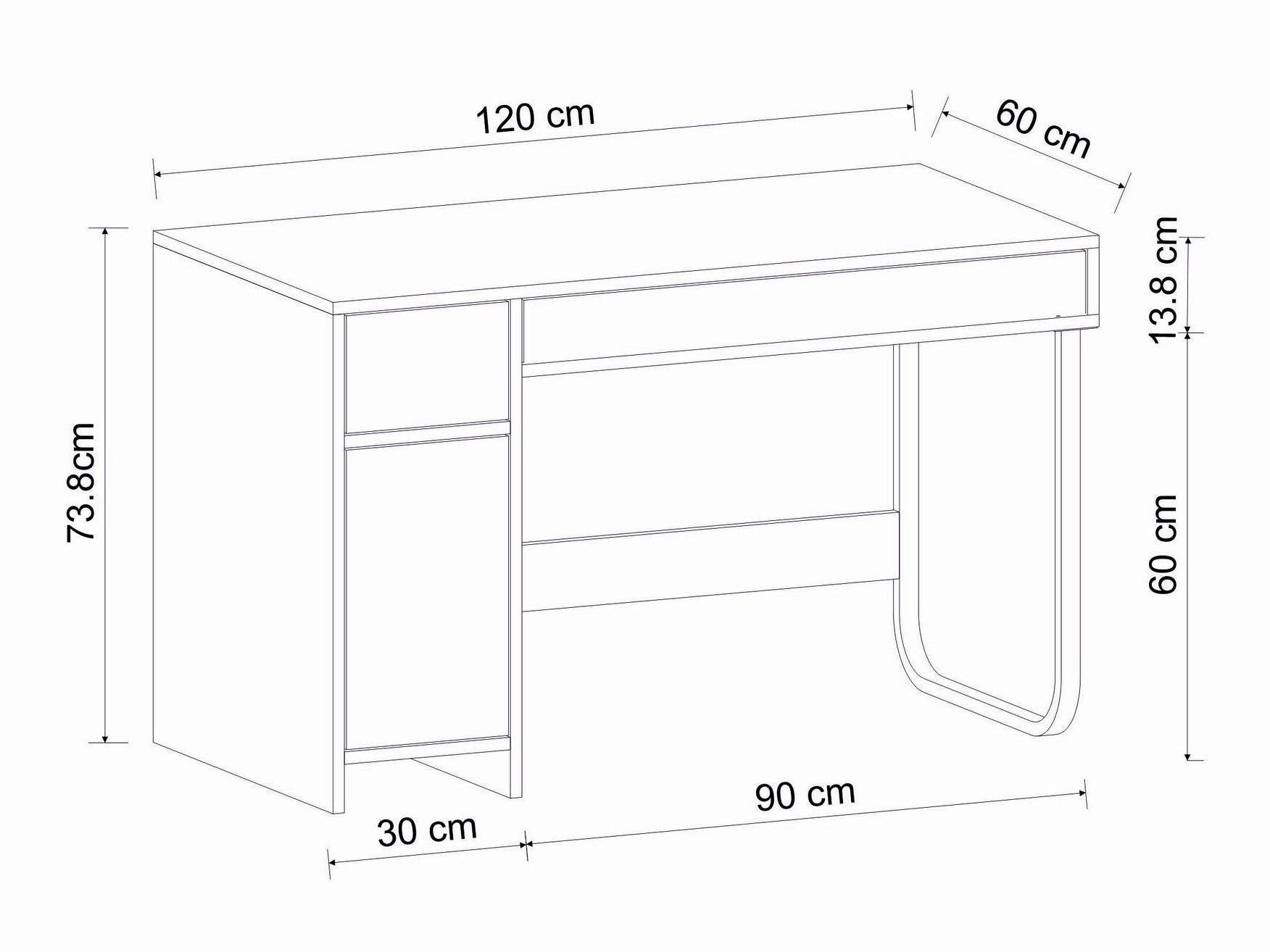Uredski stol Kailua 2583 (Bijela)