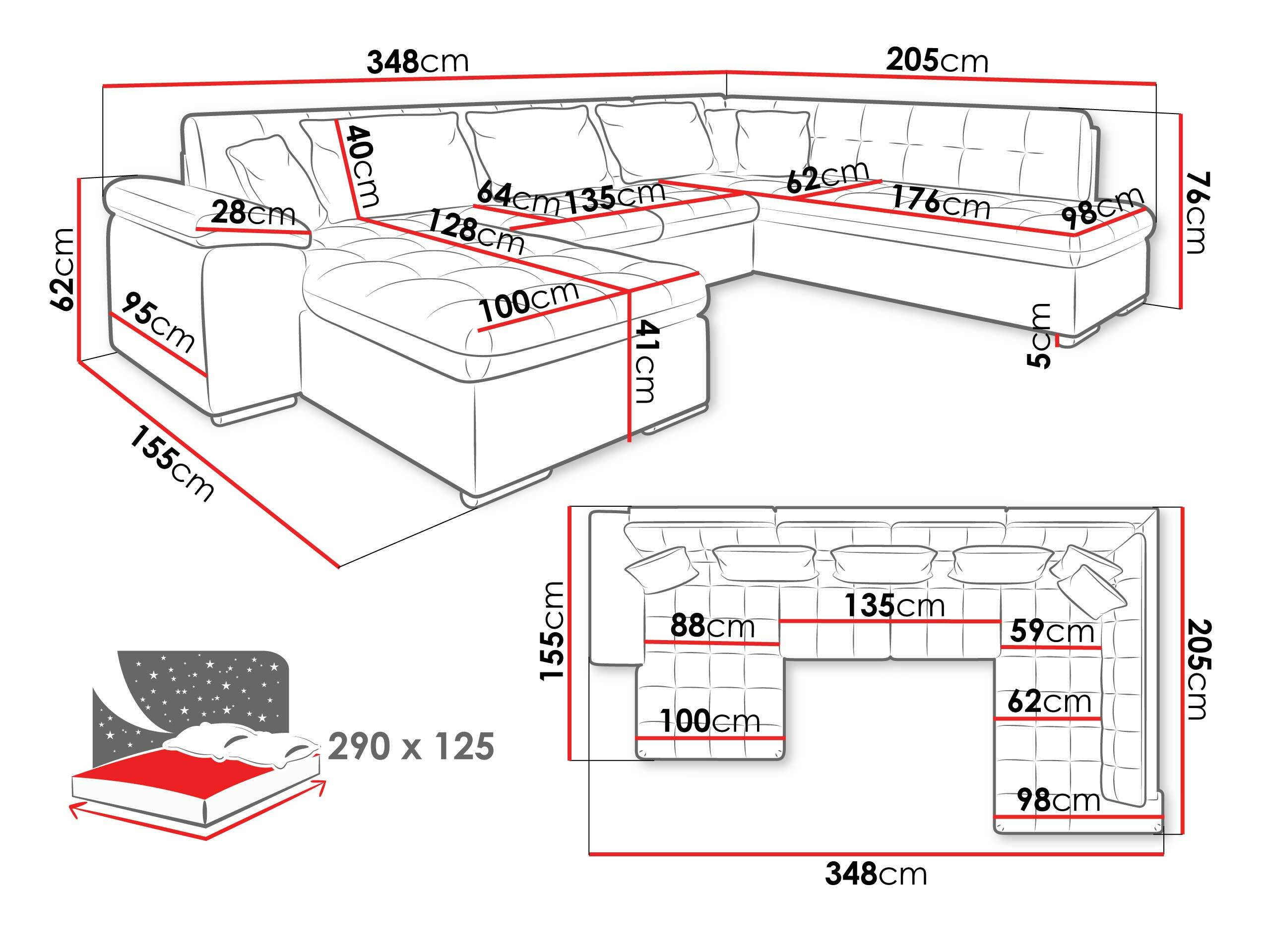 Kutna garnitura Comfivo Gemma (Lijevo)