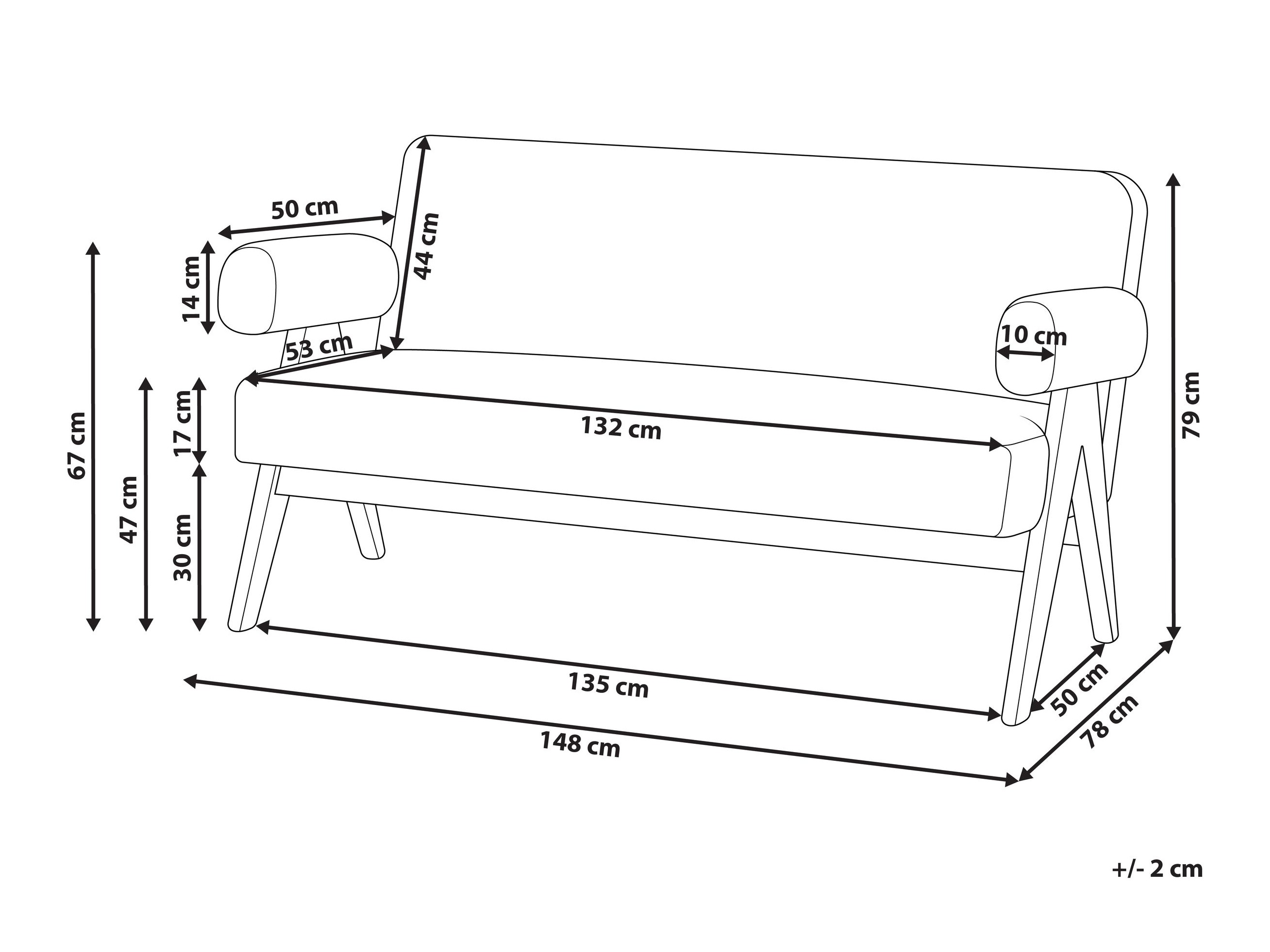 Tapecirana klupa Berwyn 2713 (Zelena + Svijetlo drvo)