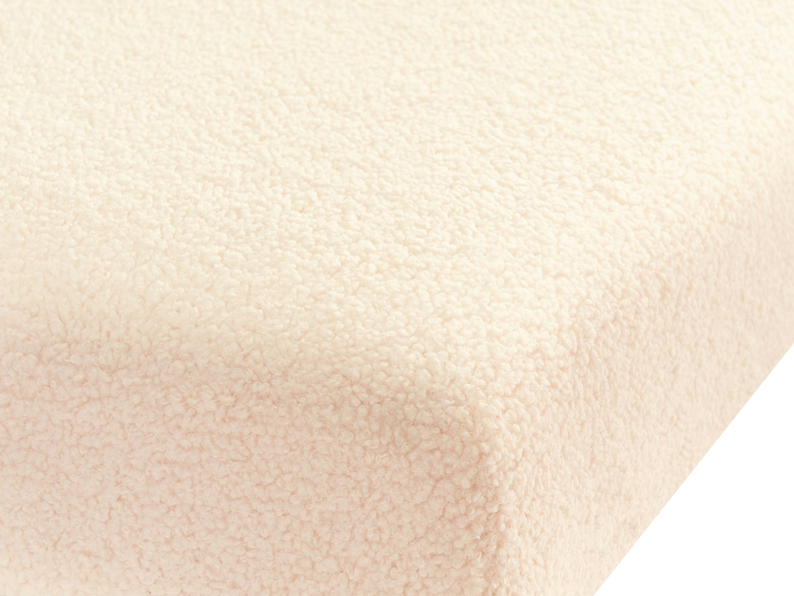 Tapecirana klupa Berwyn 2714 (Bijela + Svijetlo drvo)