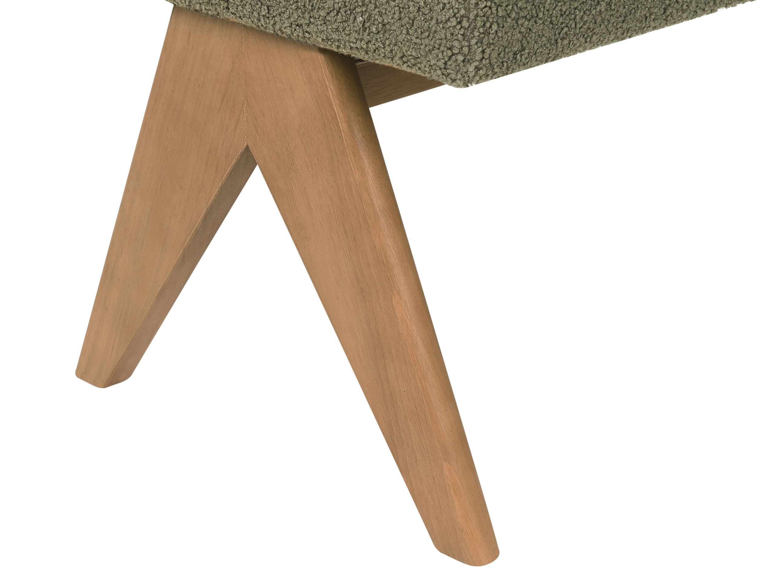 Tapecirana klupa Berwyn 2714 (Zelena + Tamno drvo)