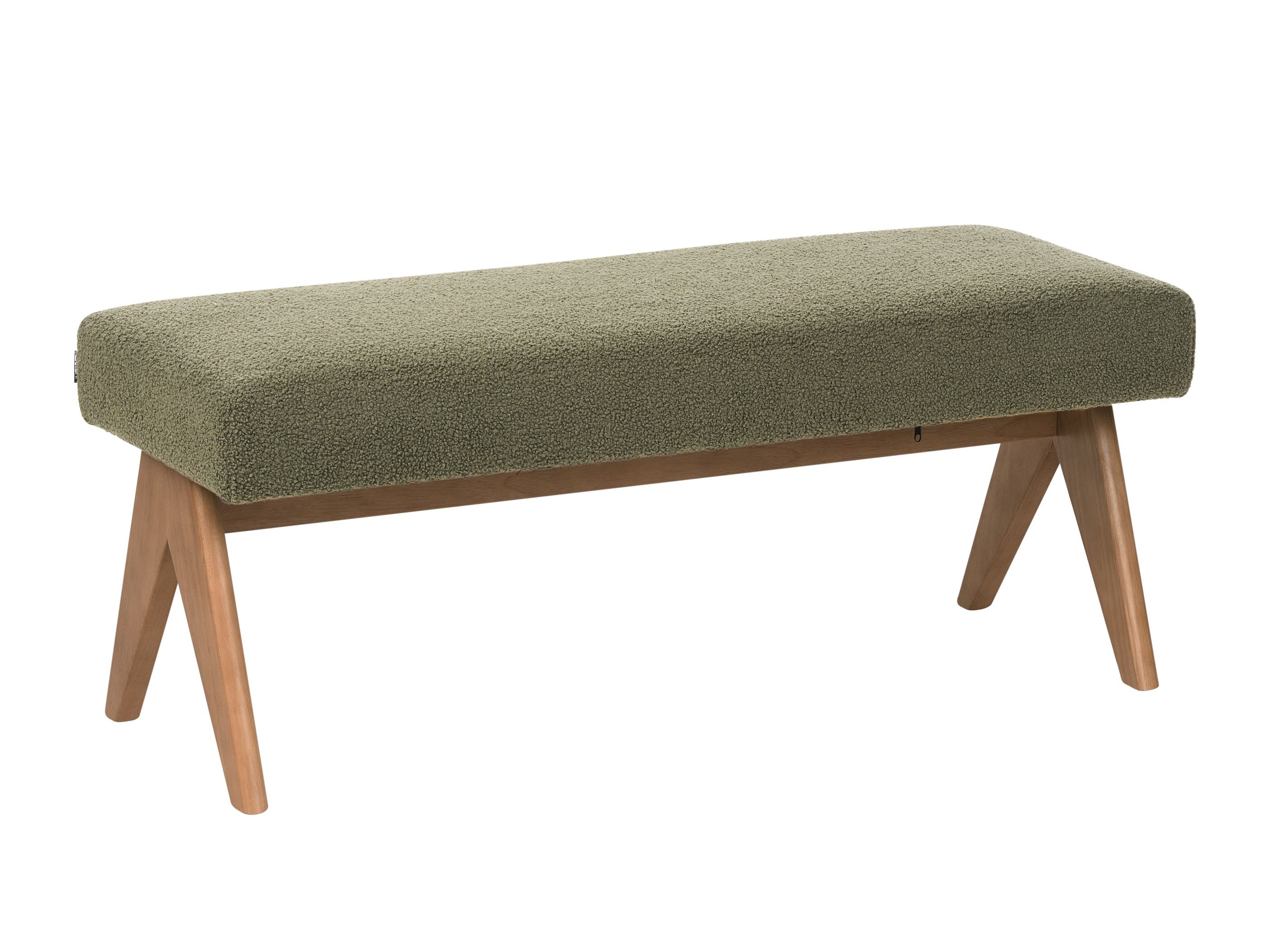 Tapecirana klupa Berwyn 2714 (Zelena + Tamno drvo)