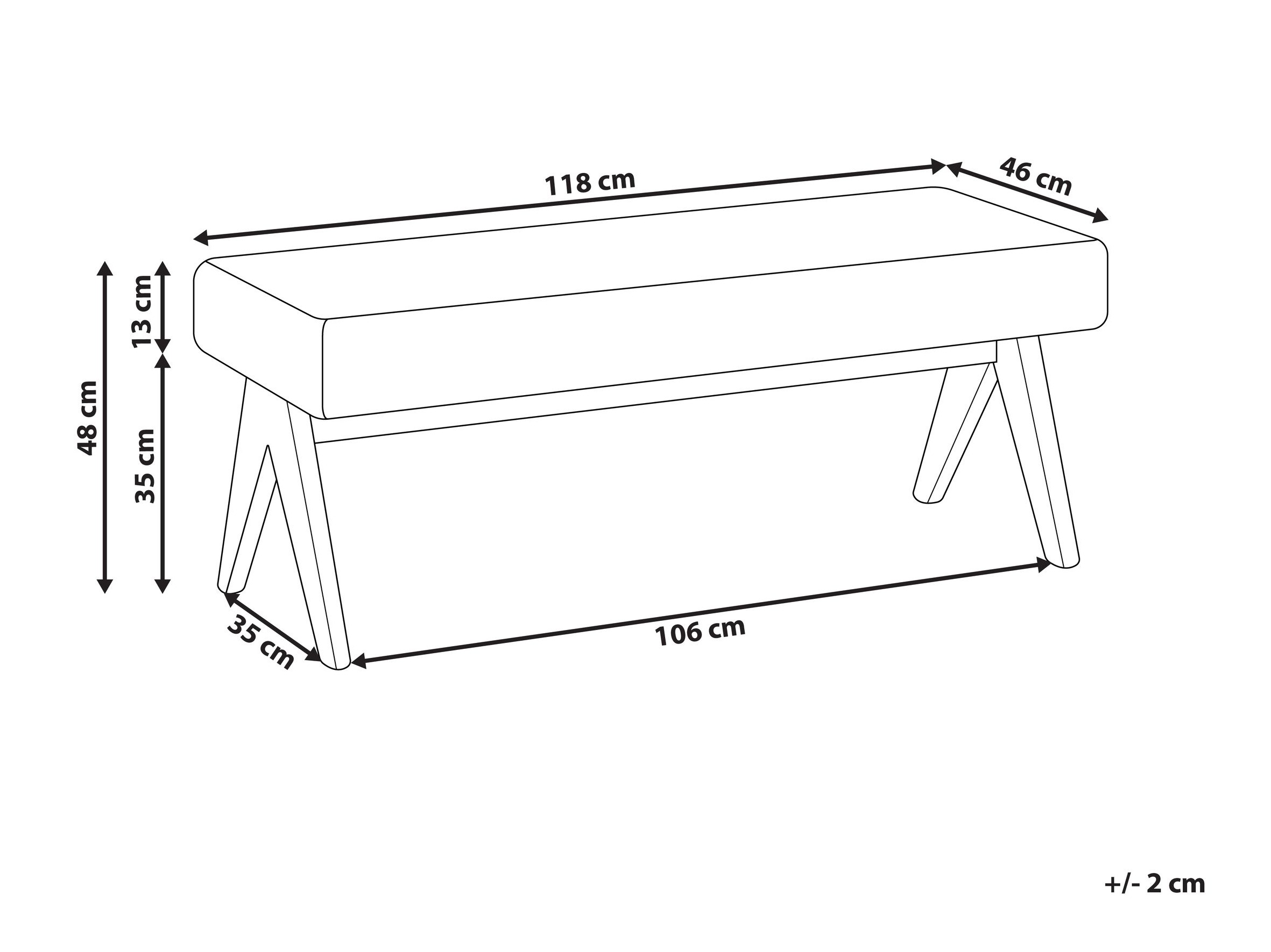 Tapecirana klupa Berwyn 2714 (Zelena + Tamno drvo)