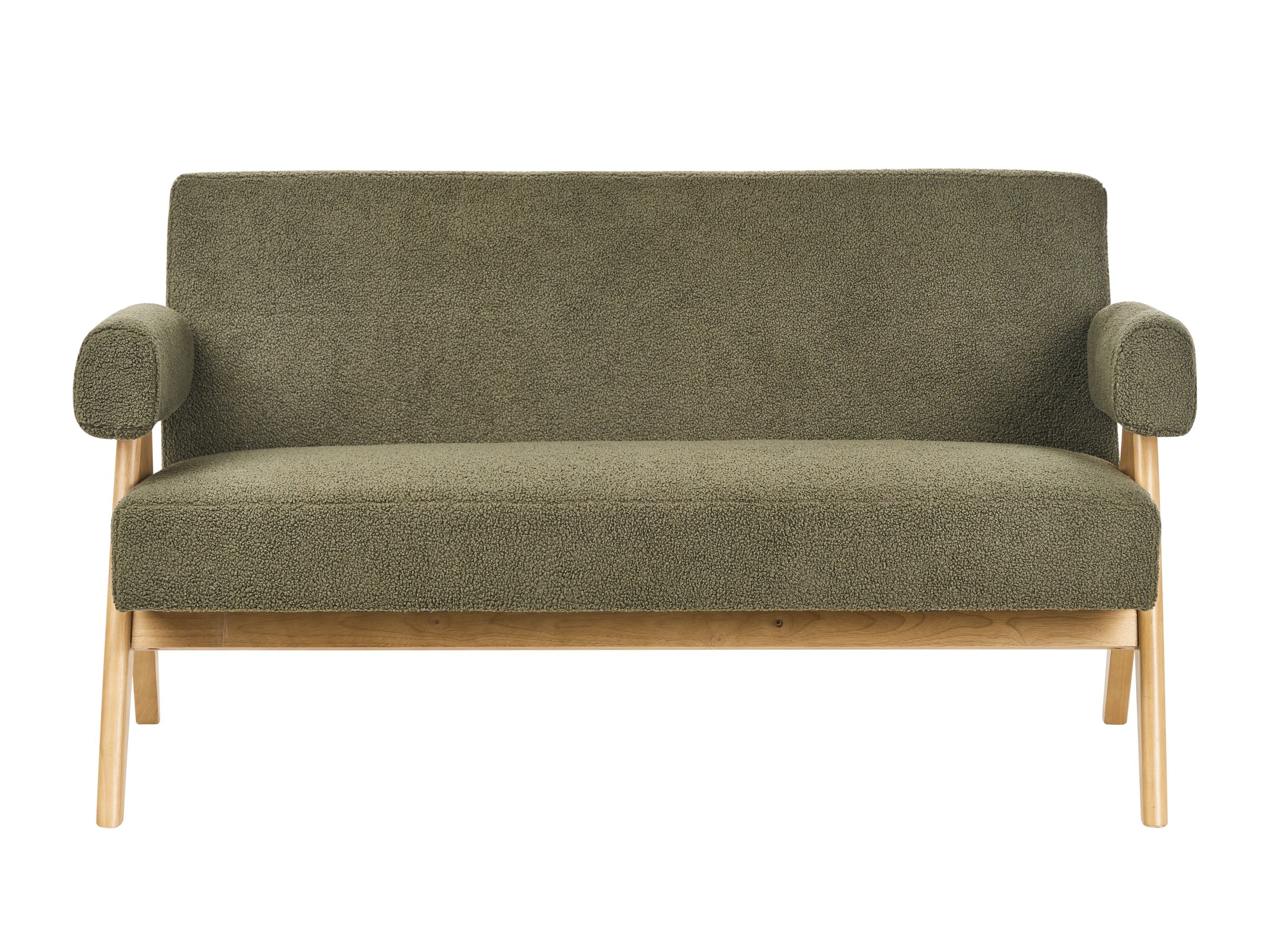 Tapecirani namještaj Berwyn 2715 (Zelena + Svijetlo drvo)