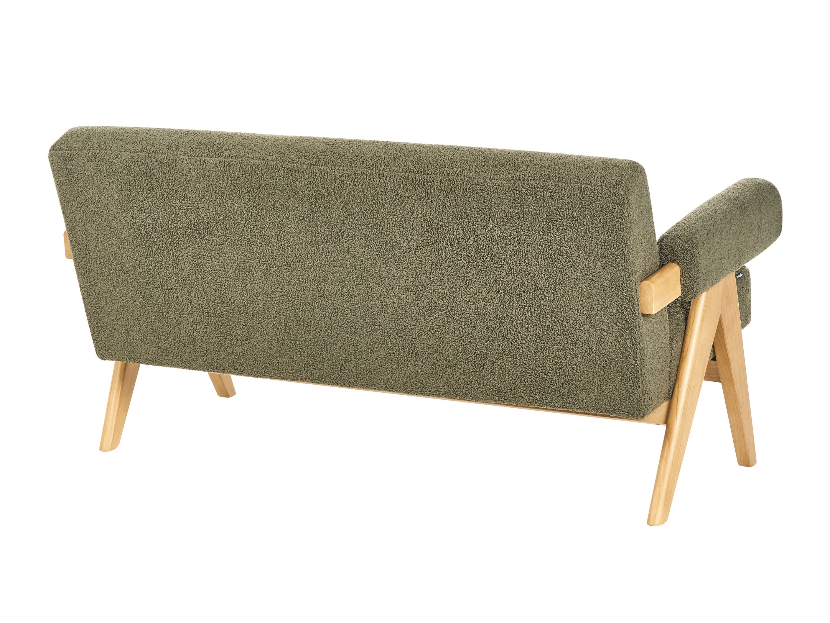 Tapecirani namještaj Berwyn 2715 (Zelena + Svijetlo drvo)