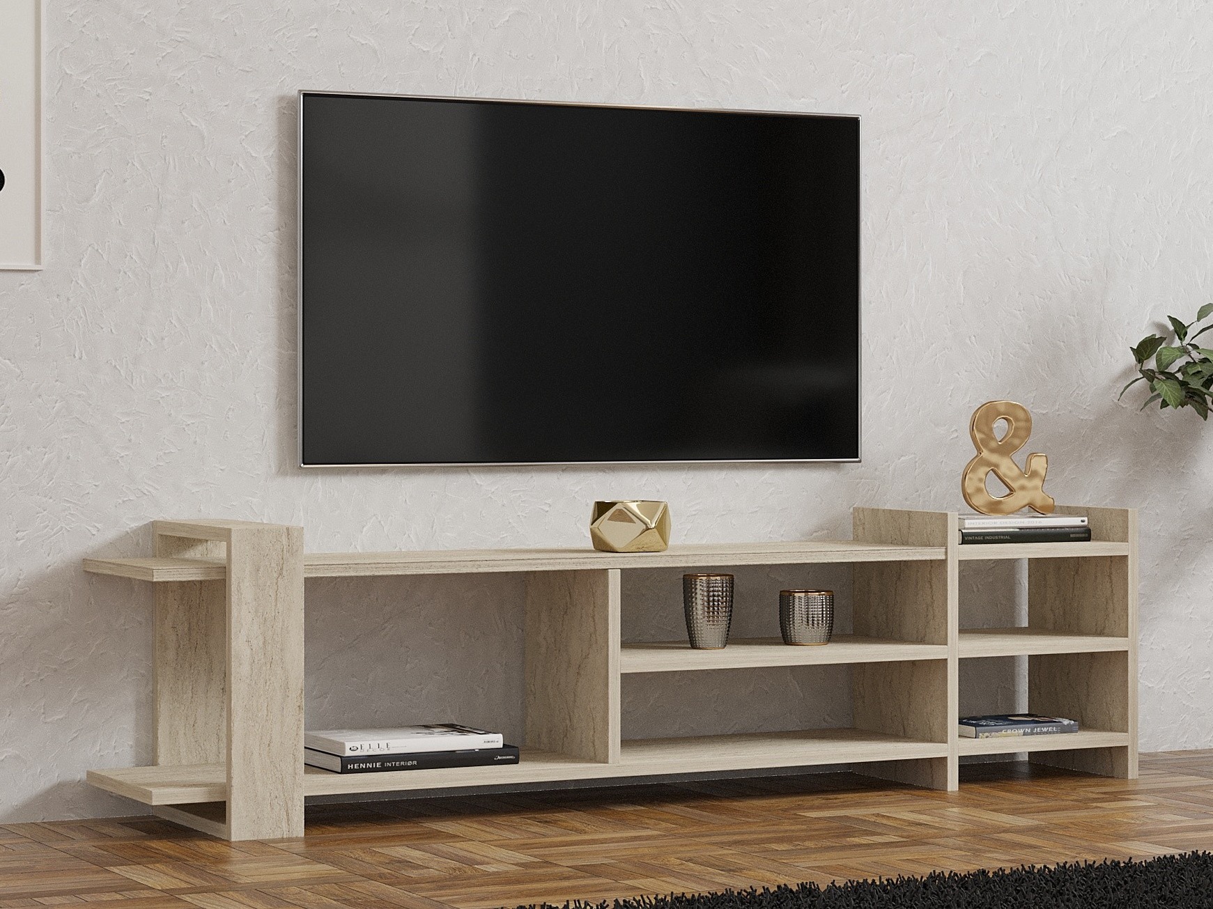 TV stol Kailua 2587 (Svijetla Travertine)