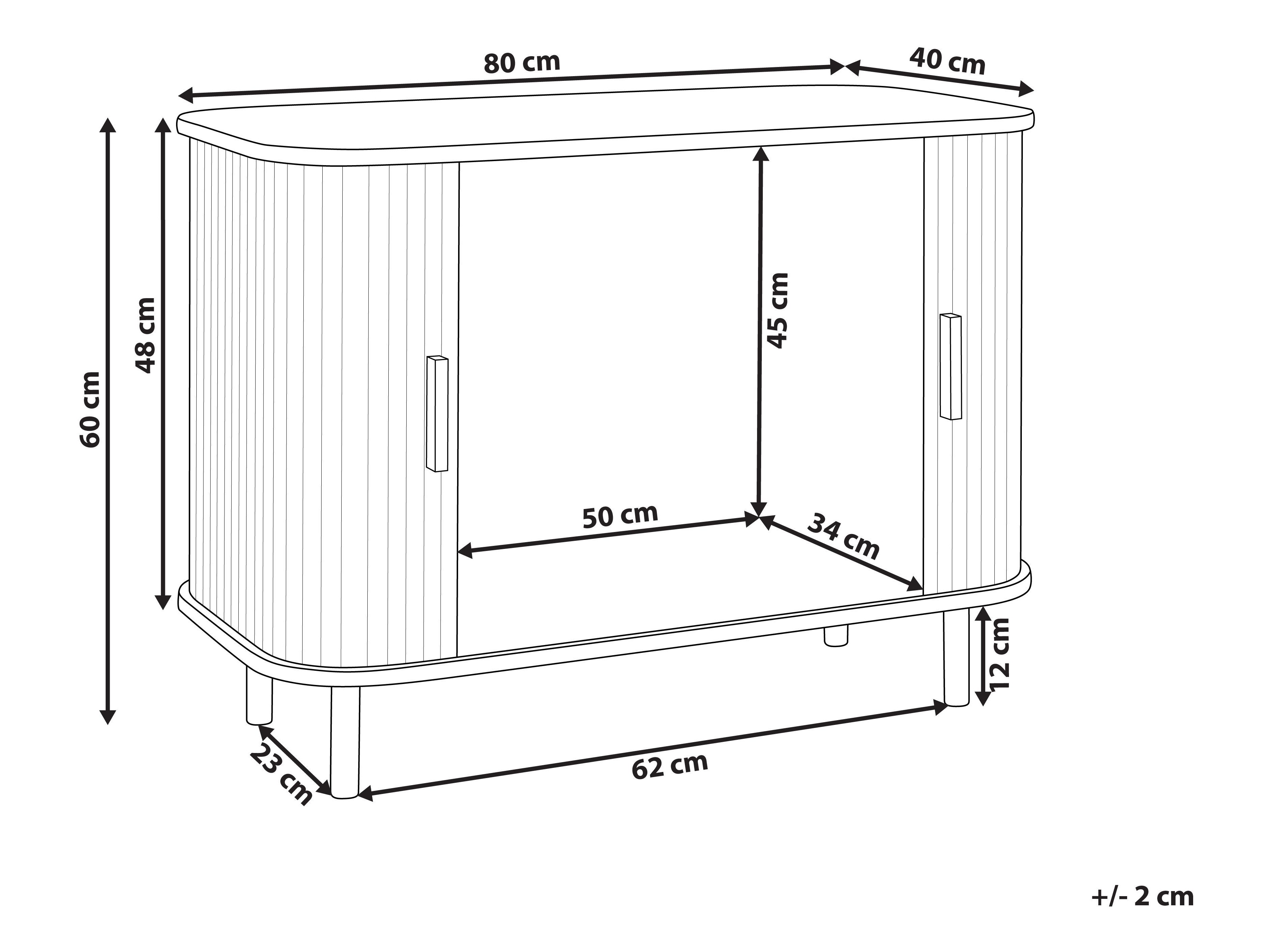 Ormarić Fencalu 108 (Tamno smeđa)