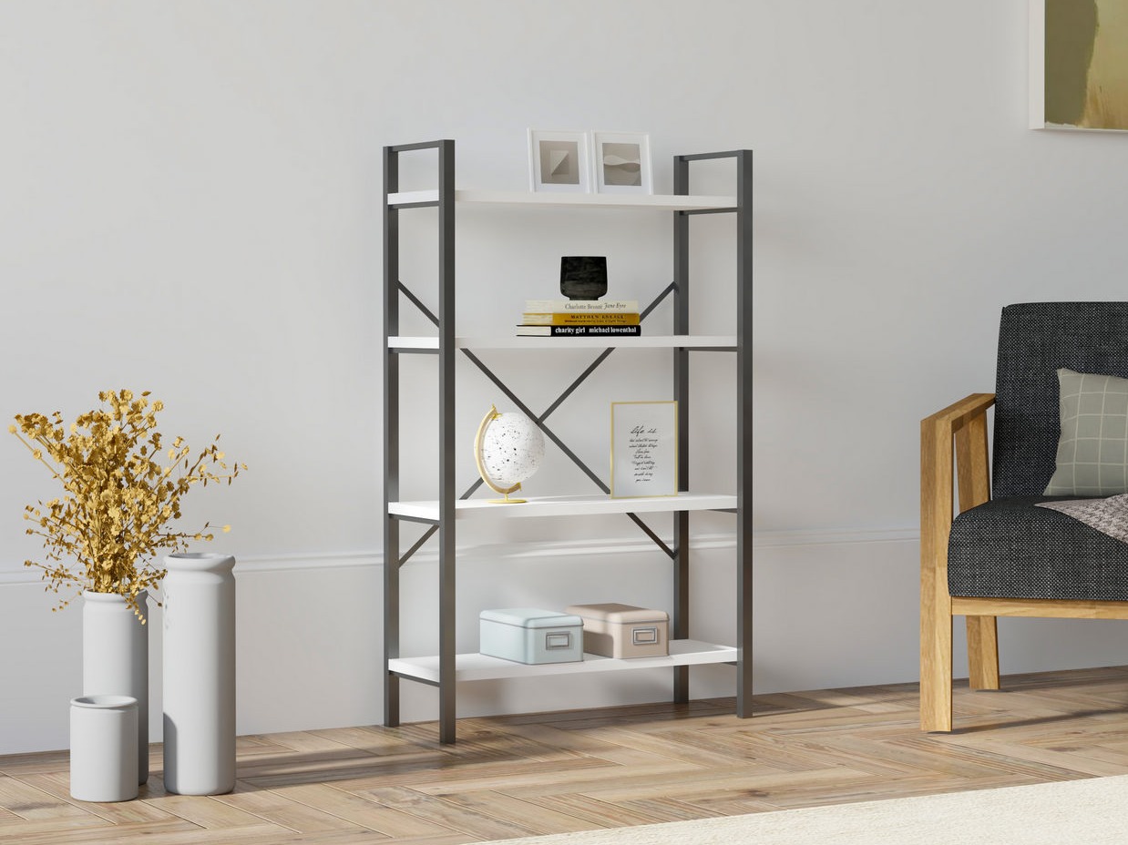 Polica Kailua 2598 (Bijela + Crna)