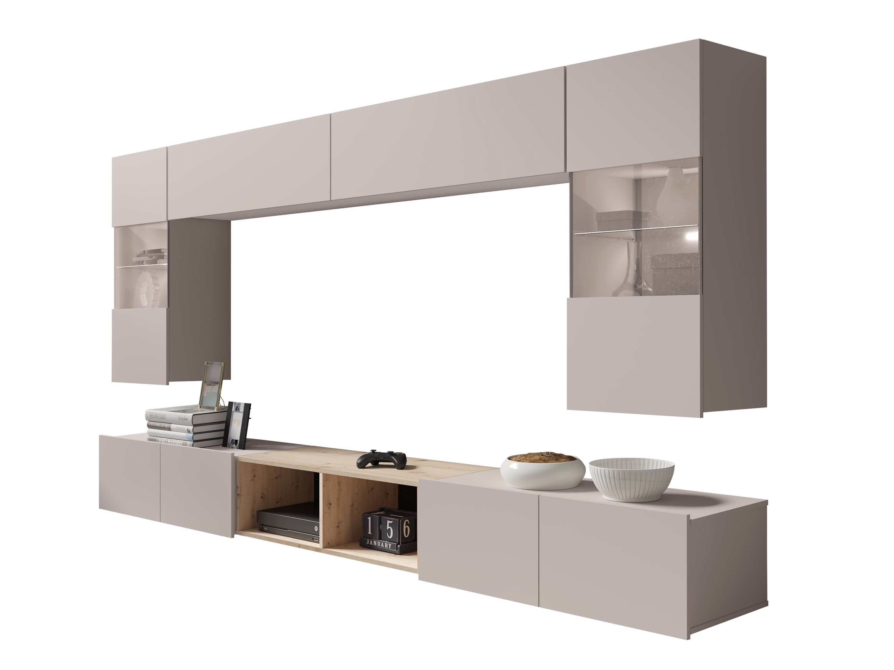 Set za dnevni boravak Remus XXIV (Kašmir + Hrast Artisan)