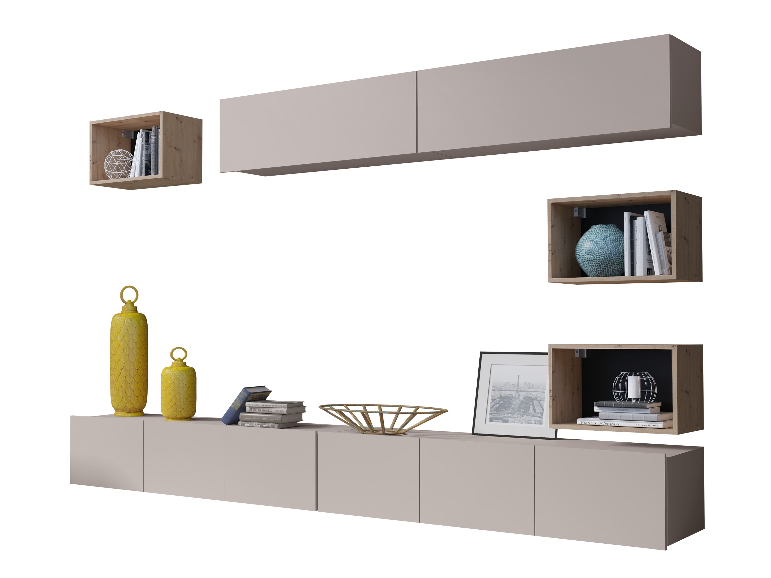 Set za dnevni boravak Remus XXXI (Kašmir + Hrast Artisan)