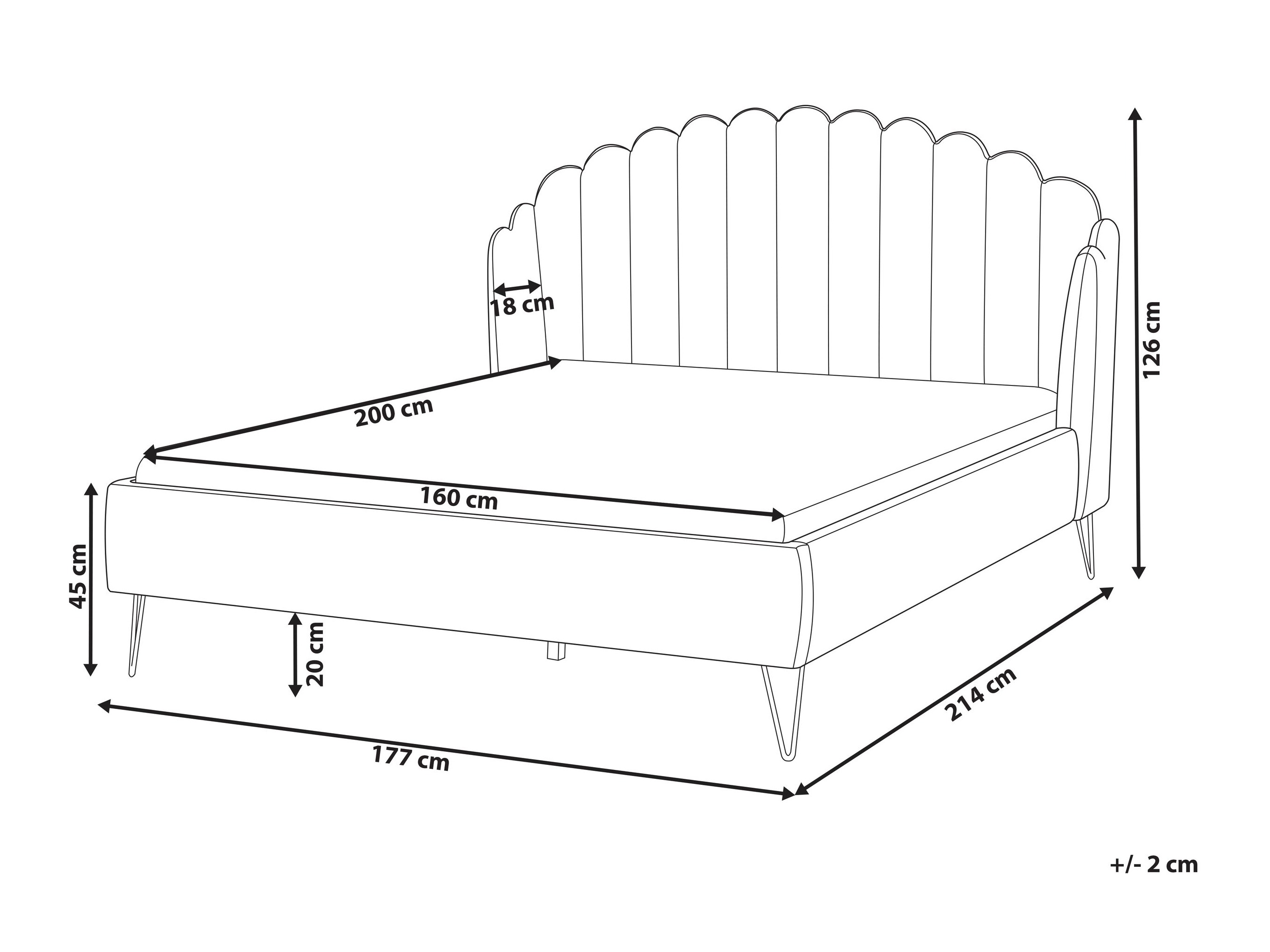 Krevet Berwyn 2720 (Bež)