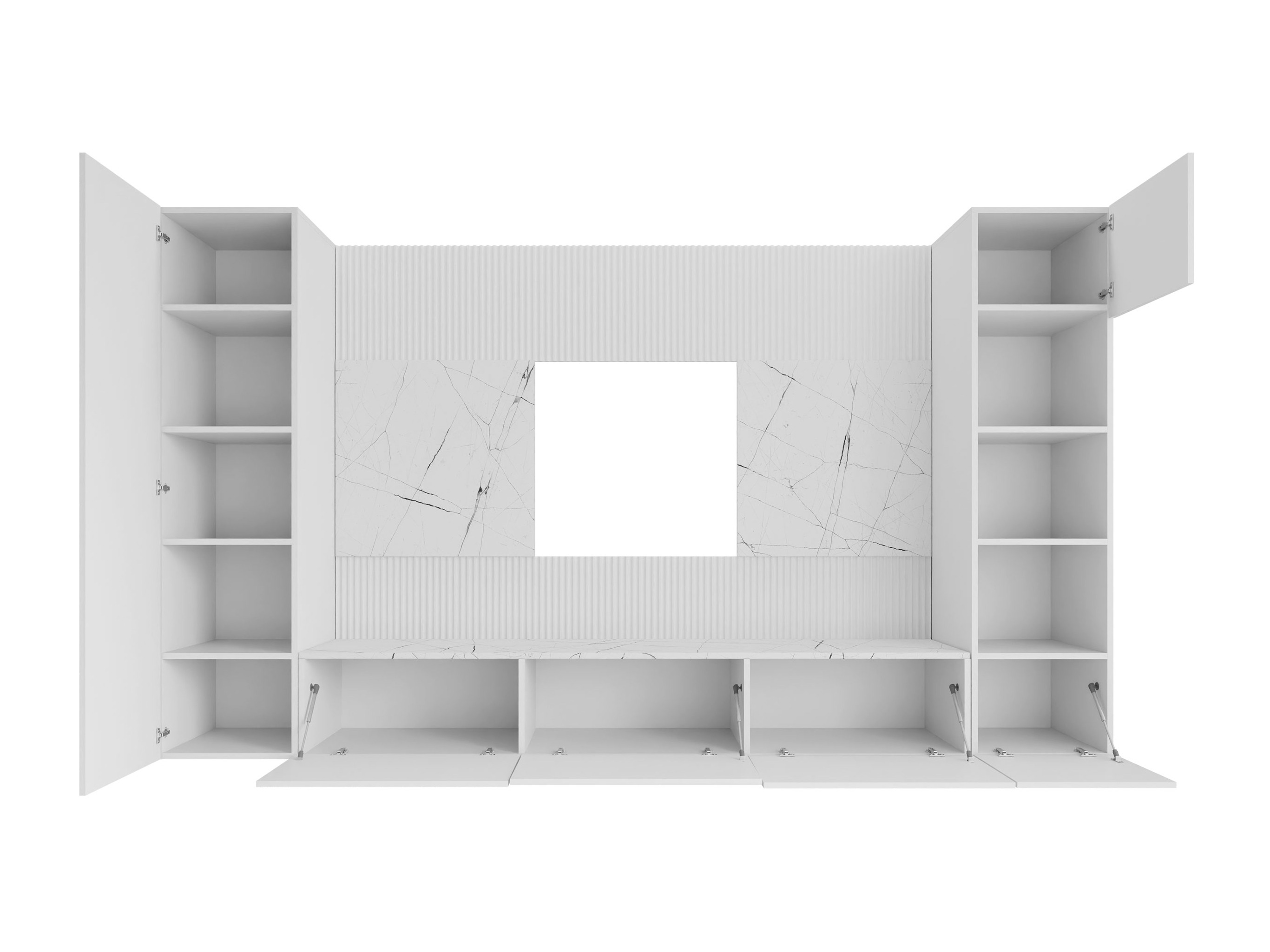 Set za dnevni boravak Comfivo 450 (Crna + Crni mramor)