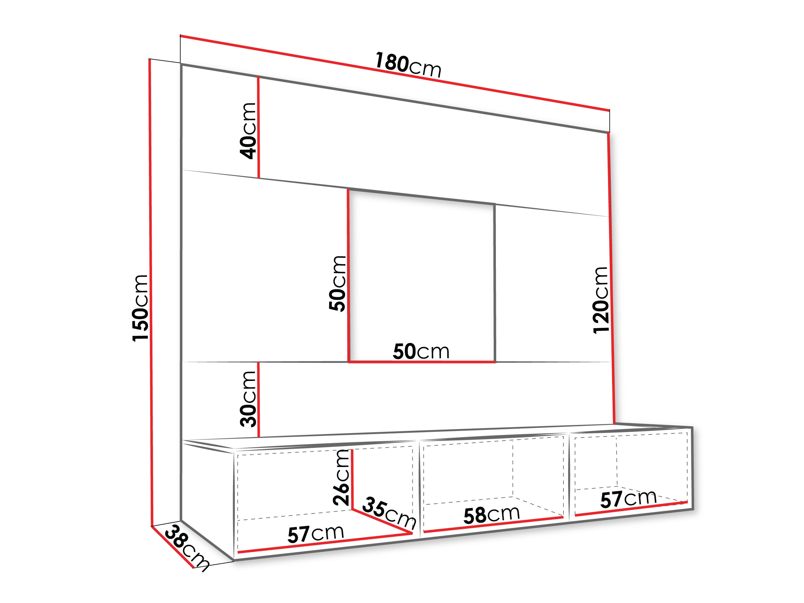 Set za dnevni boravak Comfivo Salix (Bež + Hrast)