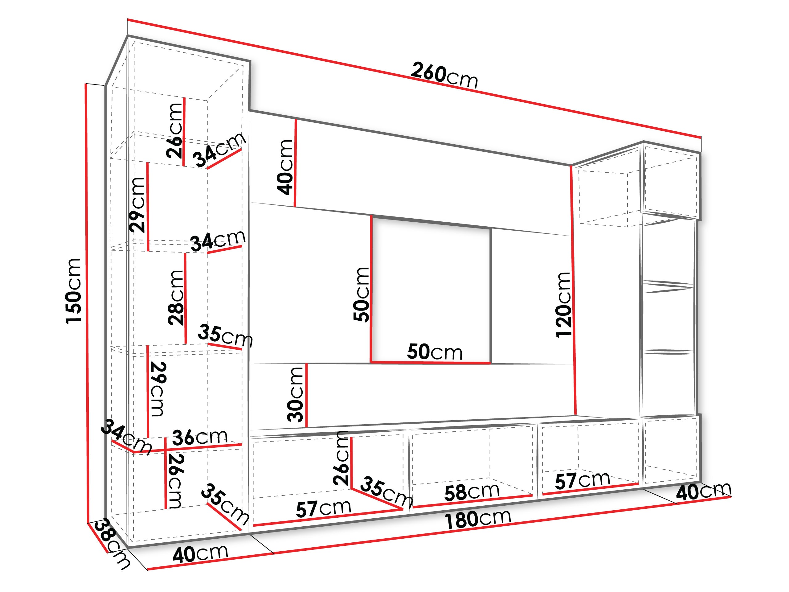 Set za dnevni boravak Comfivo Salix IV (Bež + Hrast)