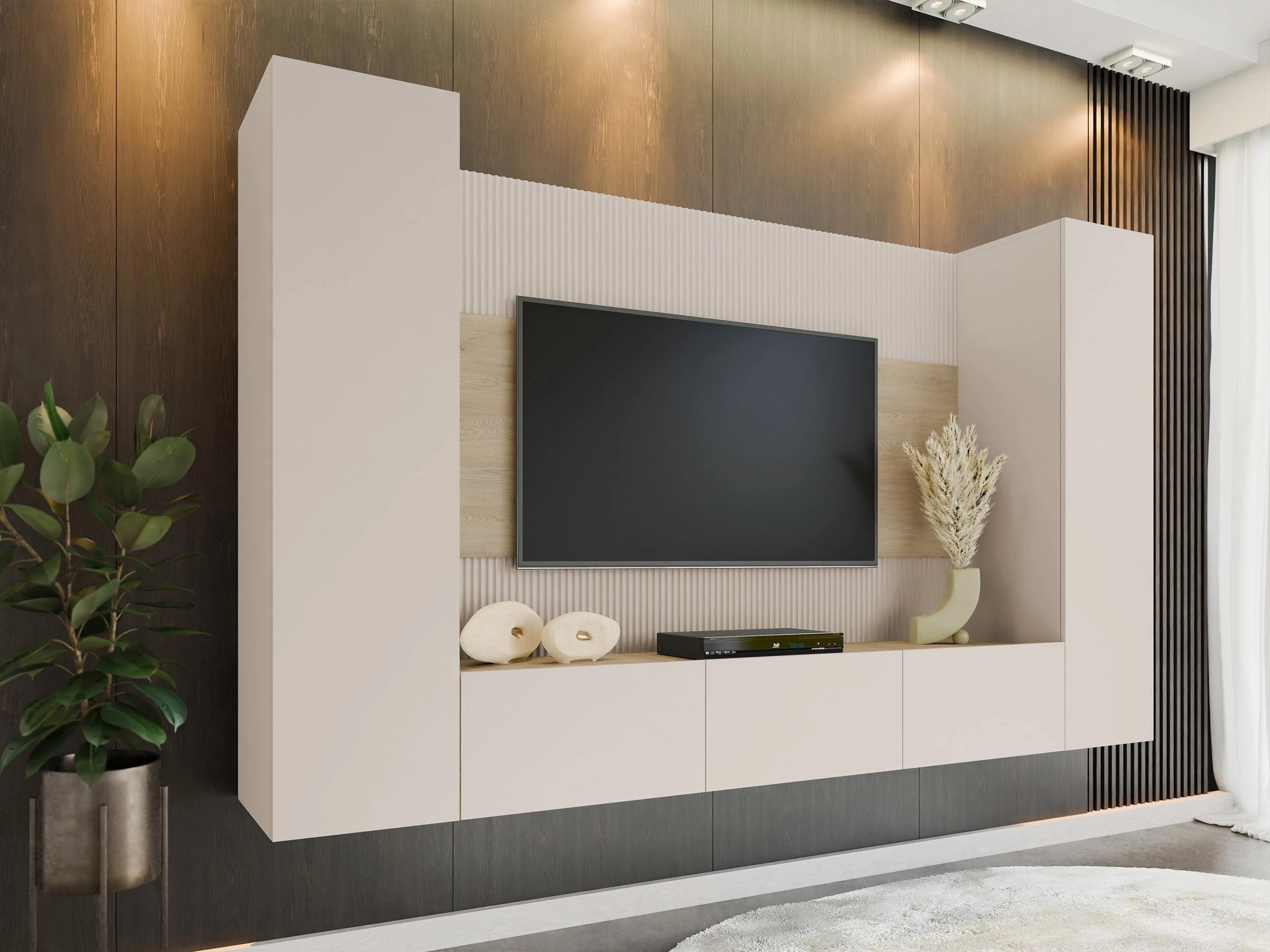 Set za dnevni boravak Comfivo Salix V (Bež + Hrast)