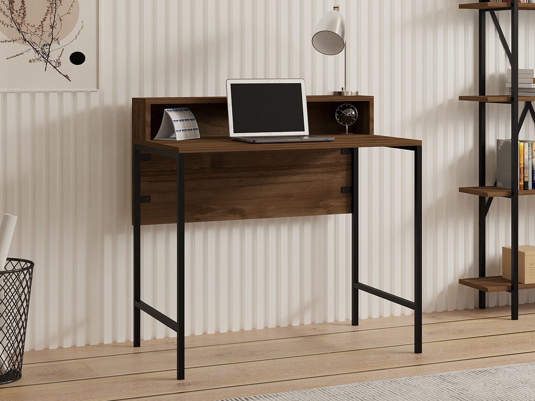 Uredski stol Kailua 2607 (Crna + Orah)