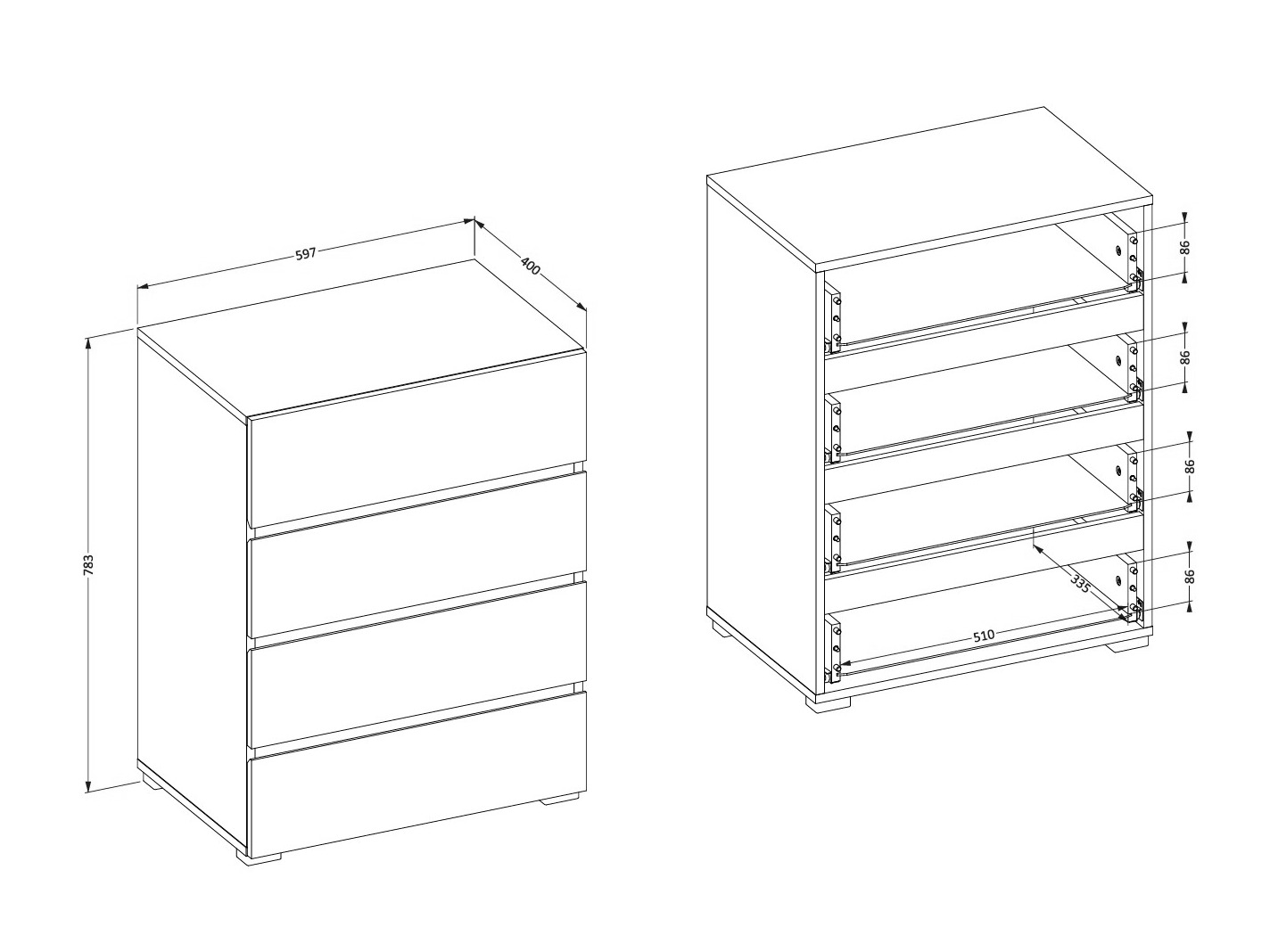 Komoda Alfere 111 (Hrast Wotan)