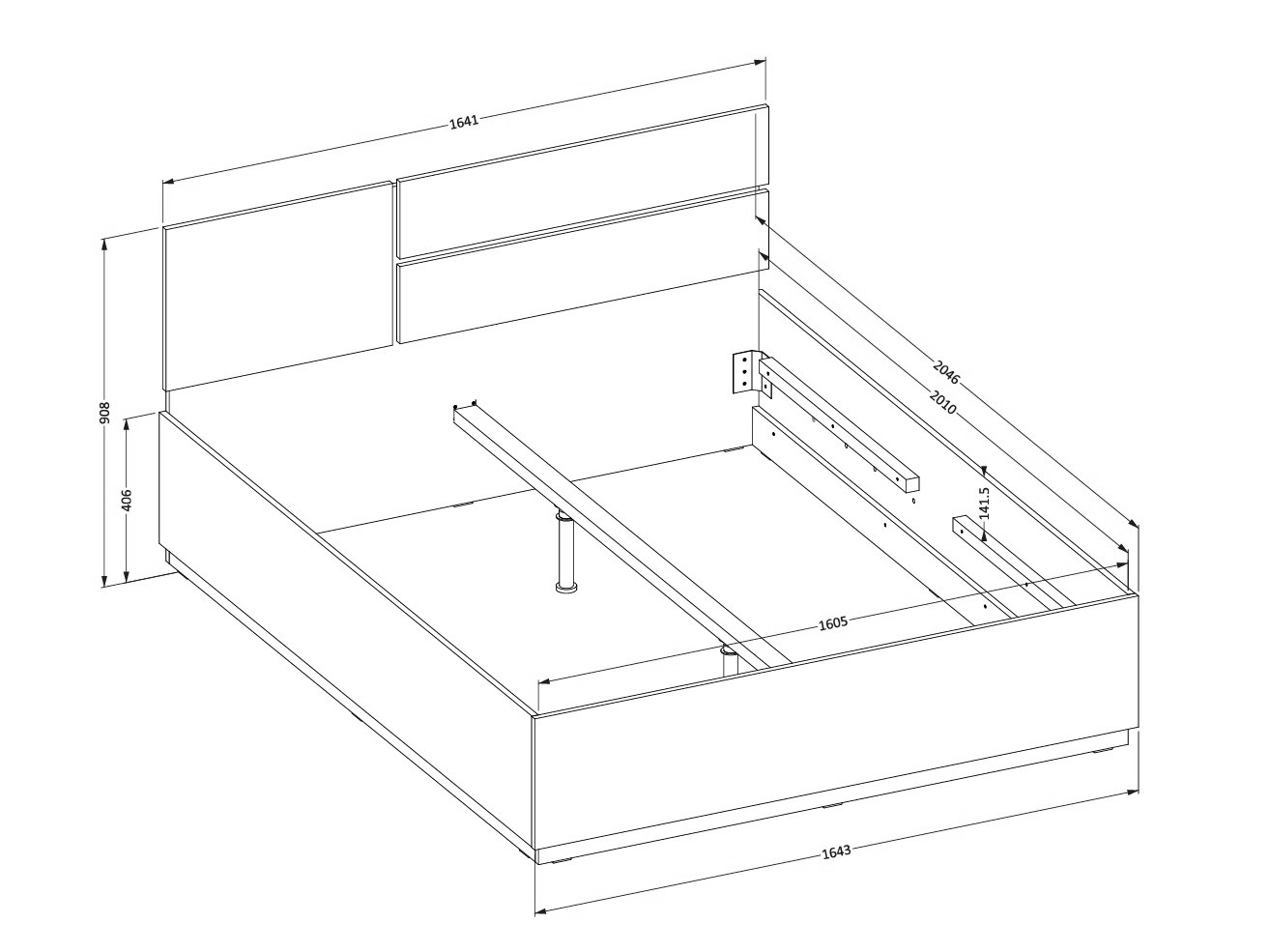Krevet Alfere 123 (Bijela)