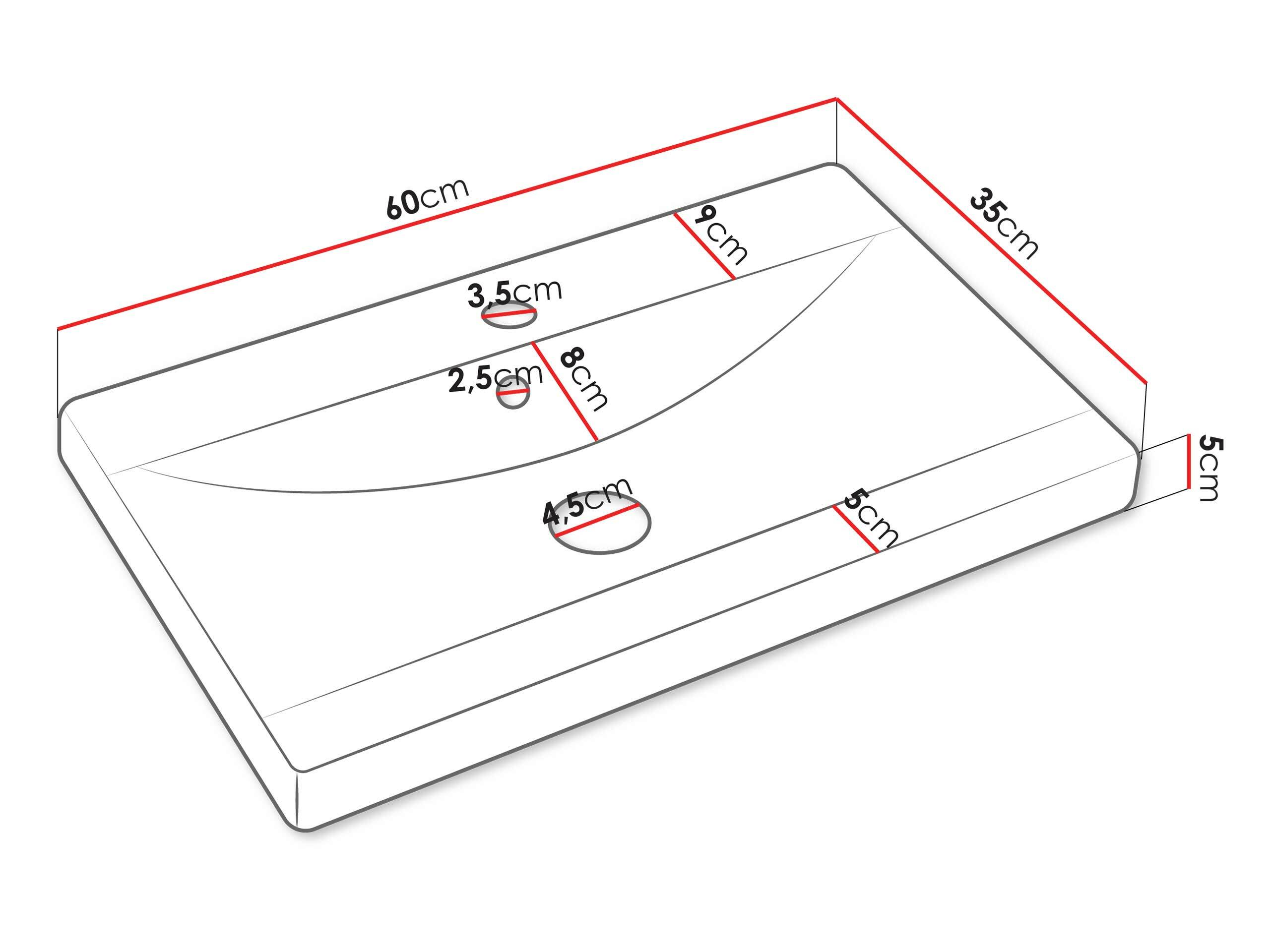 Kupaonski namještaj Scientia III (Sjajno bijela + Bijela)