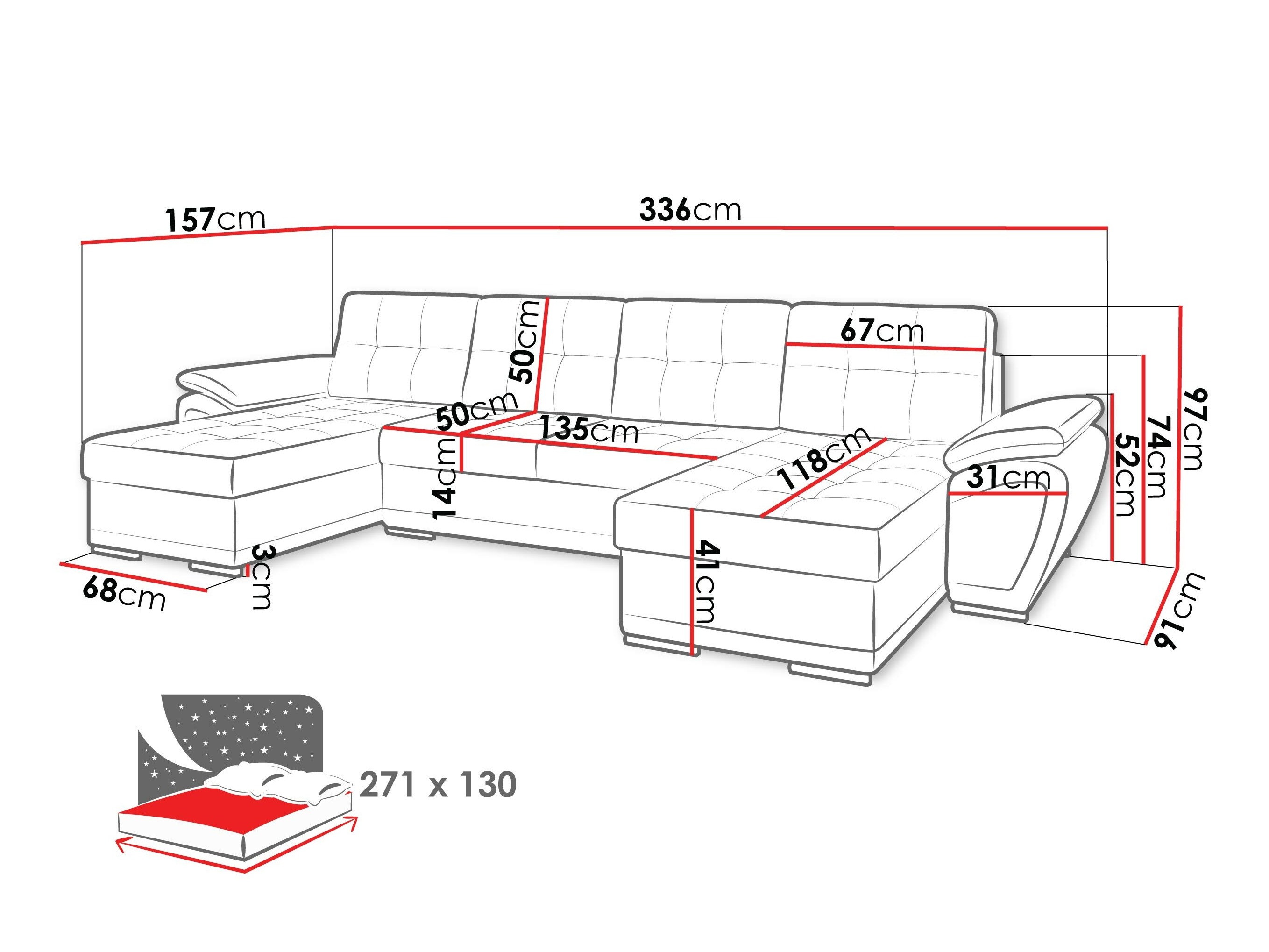 Kutna garnitura Arvada 115 (Rico 20 + Soft 17)