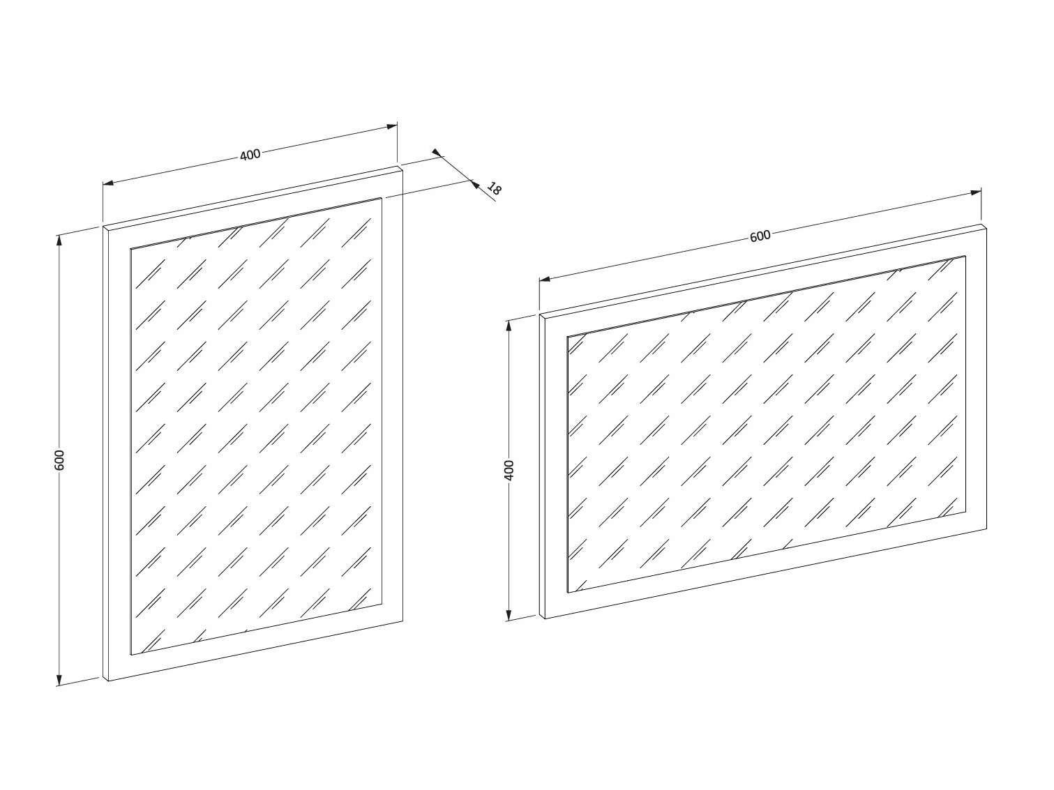 Ogledalo Alfere 115 (Hrast Wotan)